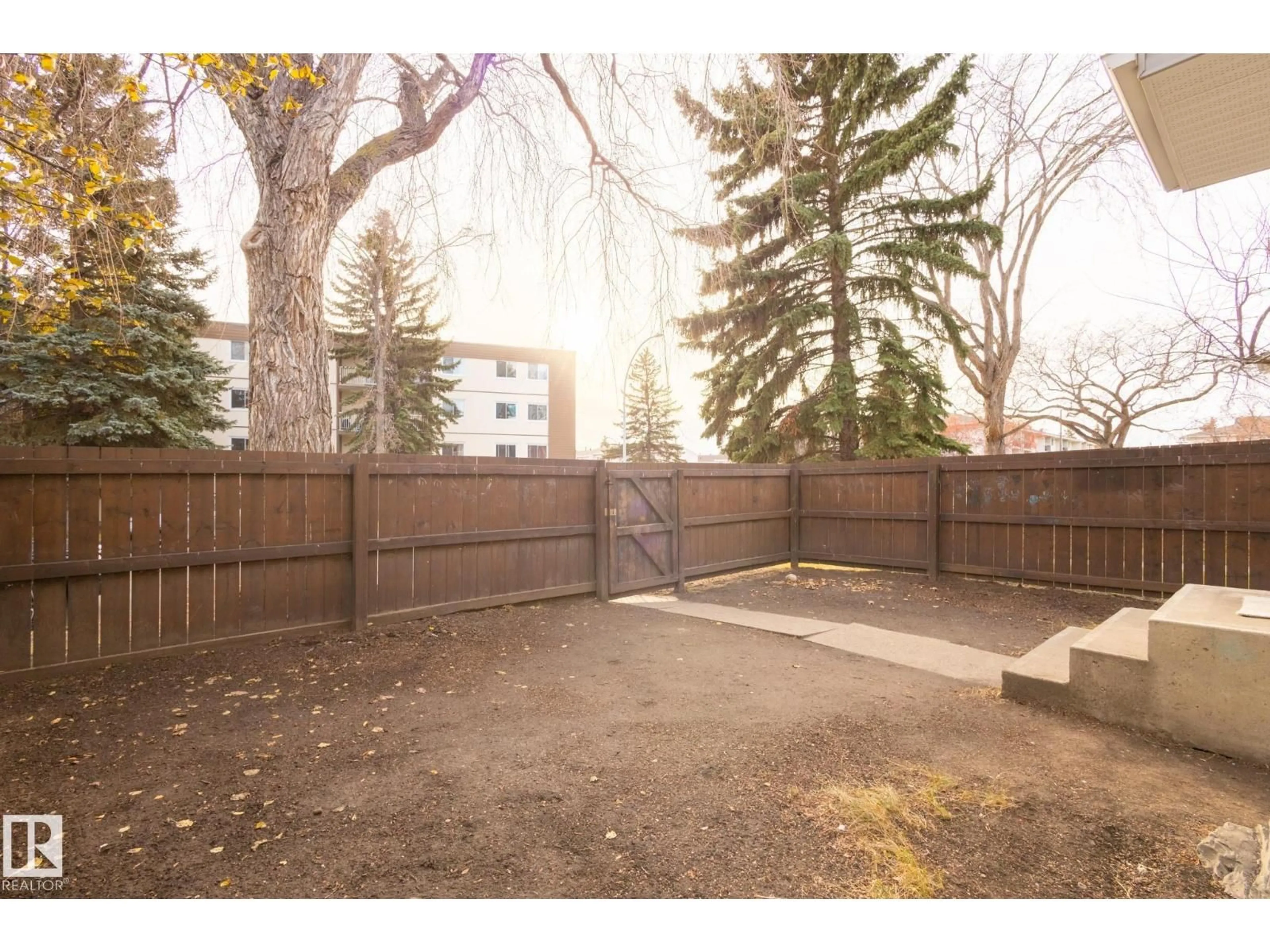 Patio, forest/trees view for 5446 144B AV, Edmonton Alberta T5A3N5