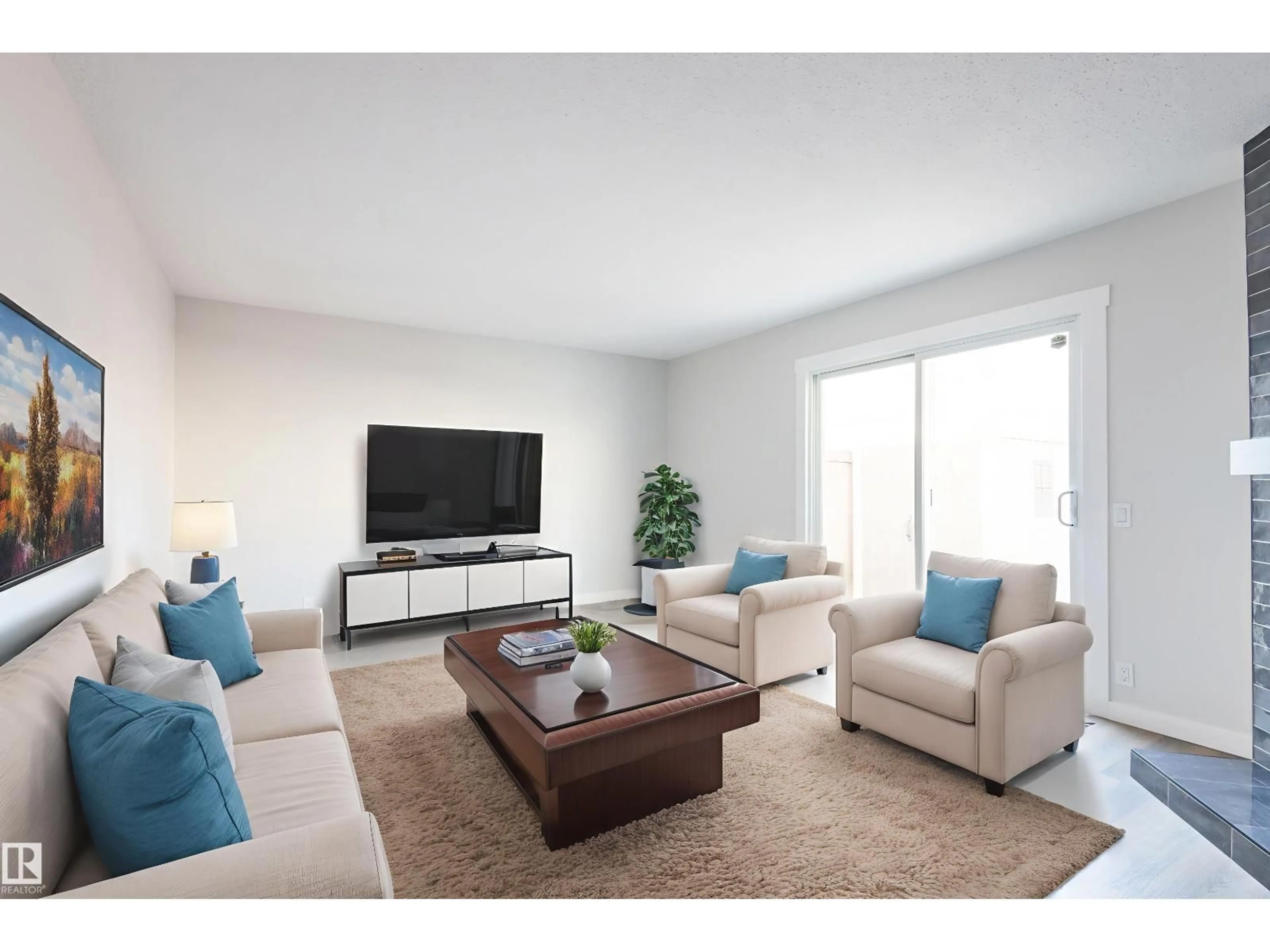 Living room with furniture, unknown for 14035 121 ST, Edmonton Alberta T5X4H8