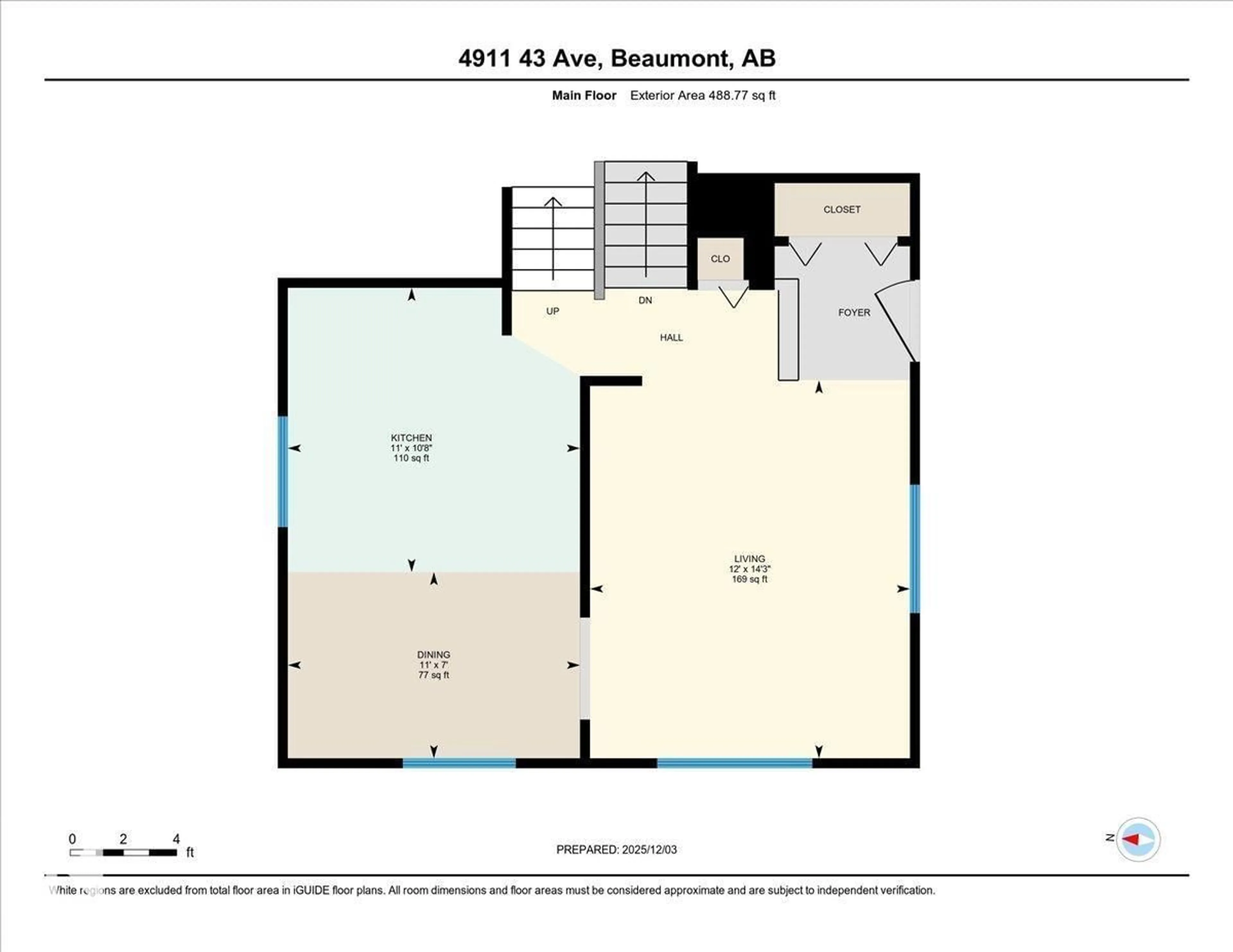 Floor plan for 4911 43 AV, Beaumont Alberta T4X1E8