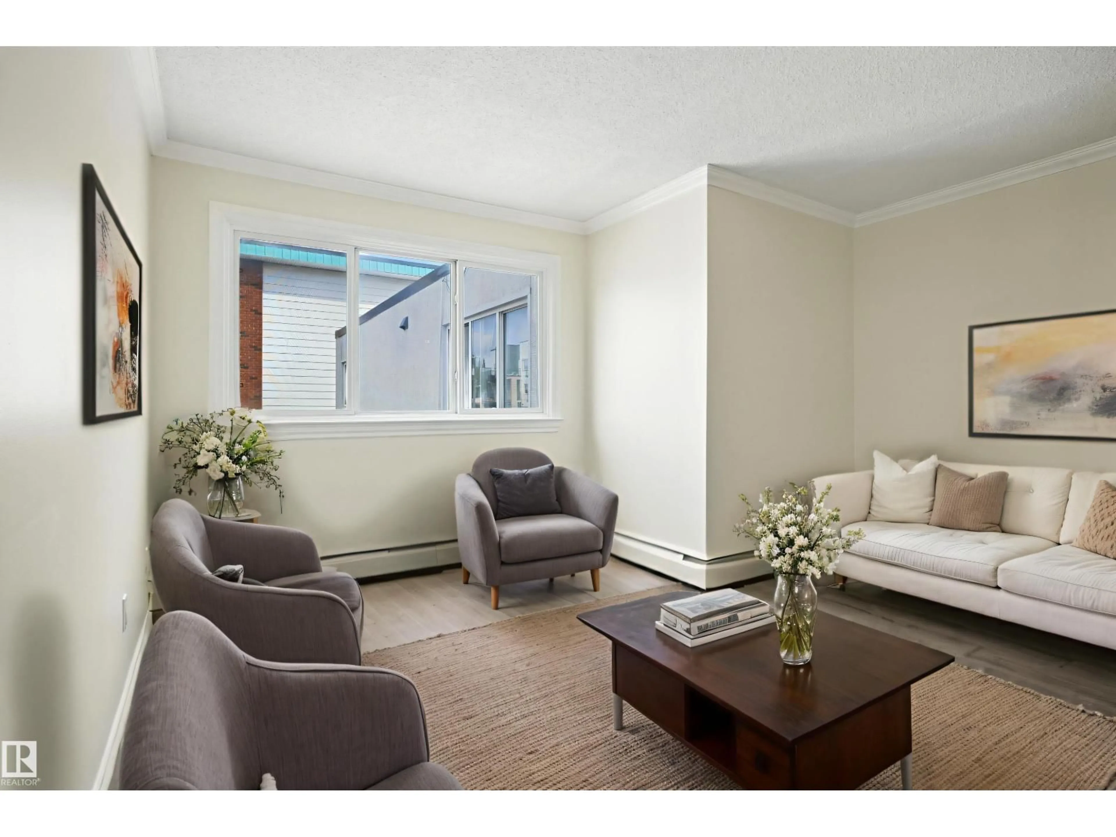 Living room with furniture, unknown for #306 - 10160 83 AV, Edmonton Alberta T6E2C4