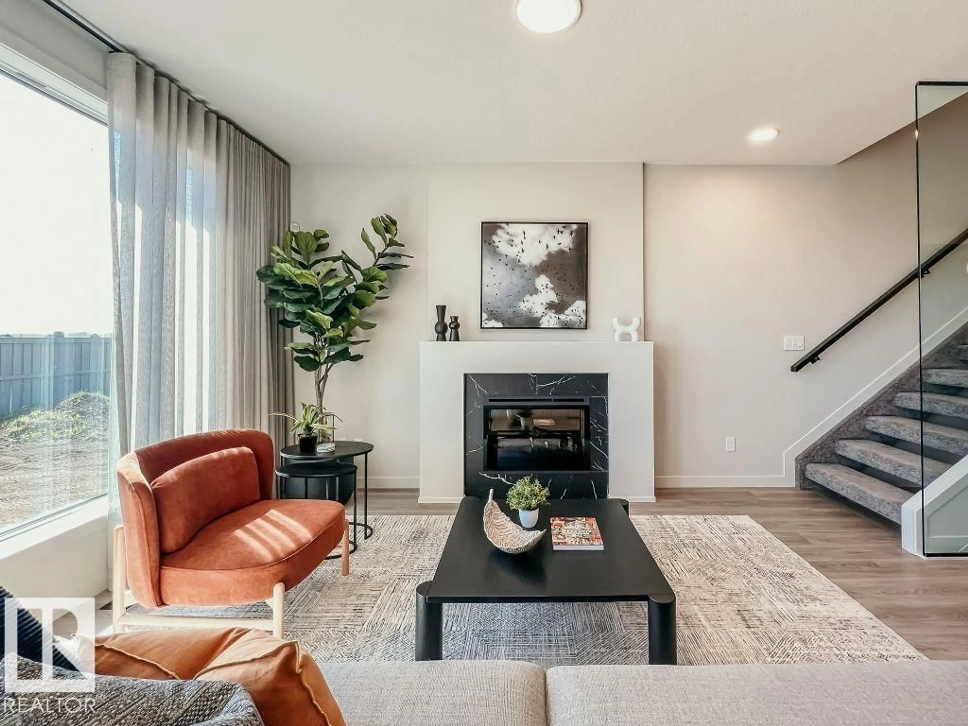 Living room with furniture, unknown for 7457 KLAPSTEIN CR, Edmonton Alberta T6W5N8