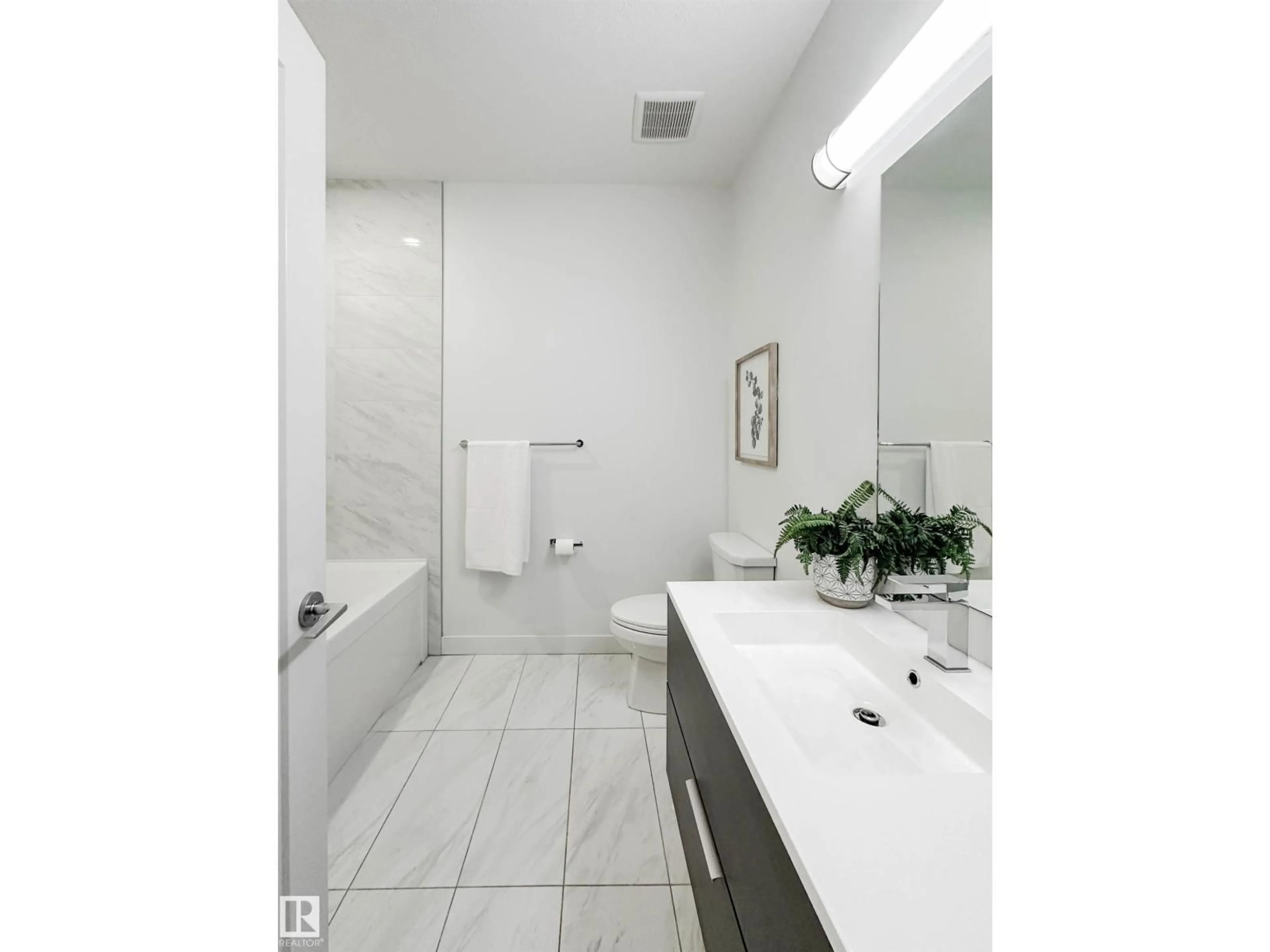 Contemporary bathroom, ceramic/tile floor for #14 - 100 JENSEN BV, St. Albert Alberta T8N7T9