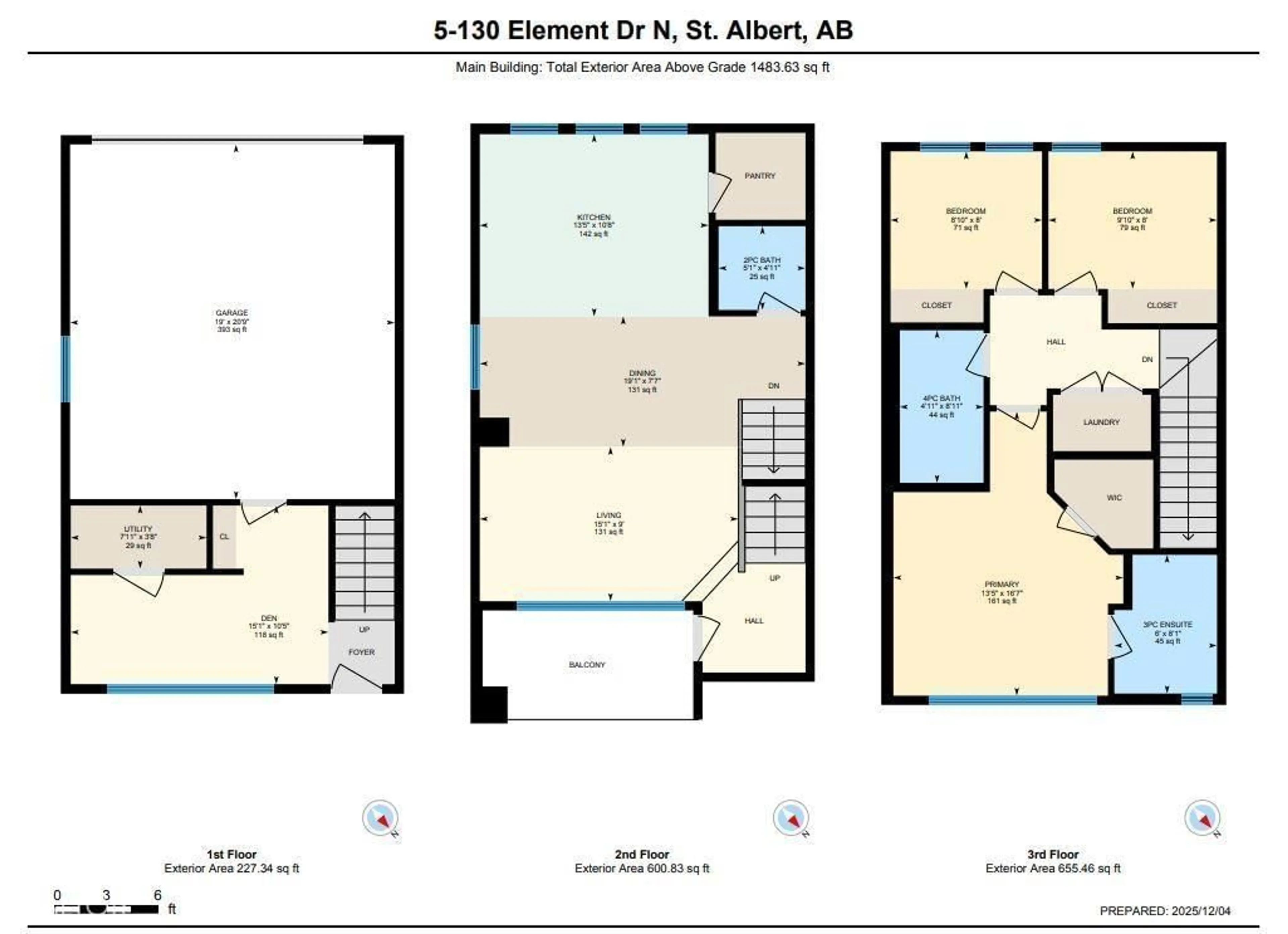 Floor plan for 5 - 130 ELEMENT DR, St. Albert Alberta T8N7X2