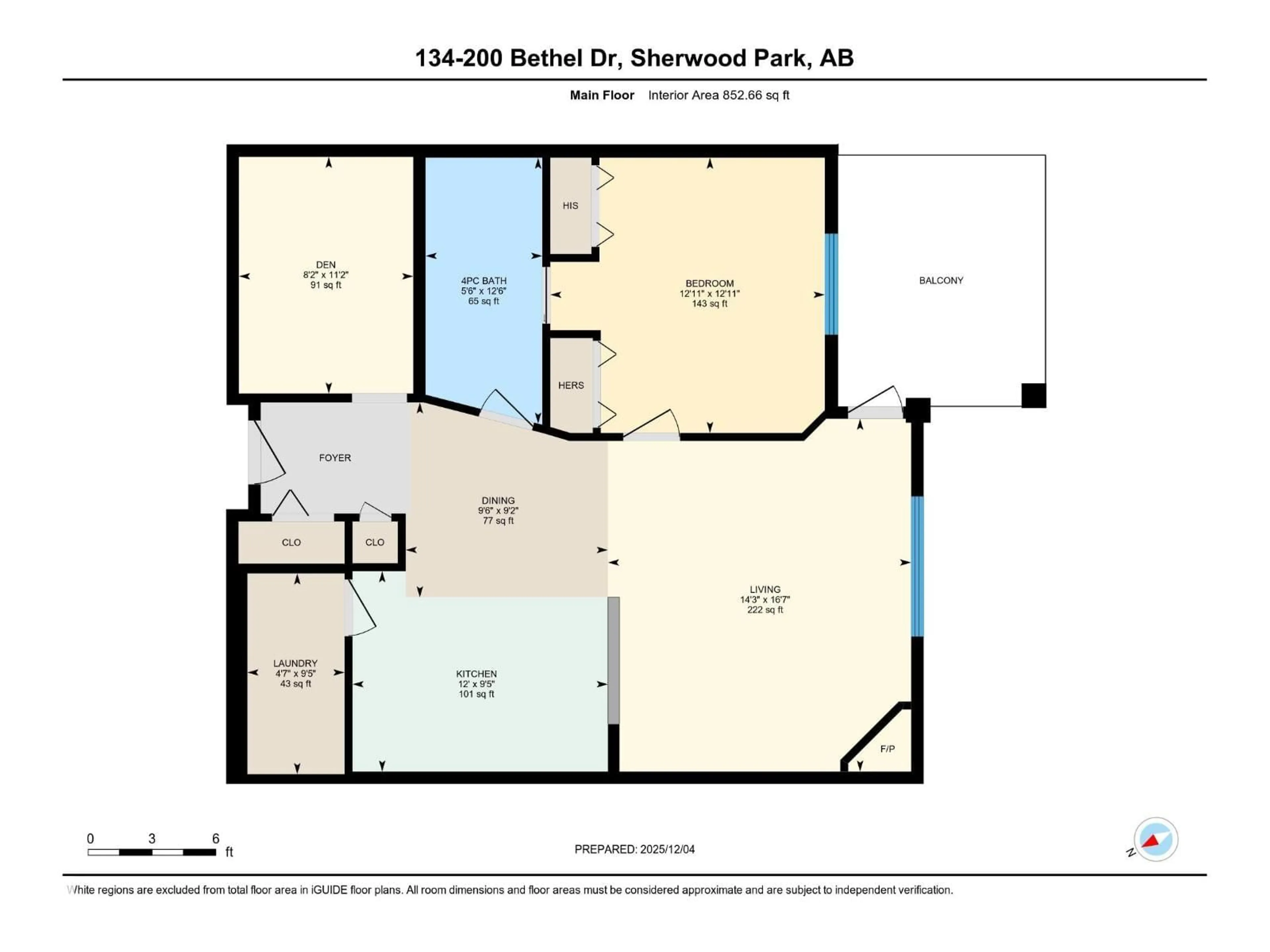 Floor plan for 200 - 134 BETHEL DR, Sherwood Park Alberta T8H2C5