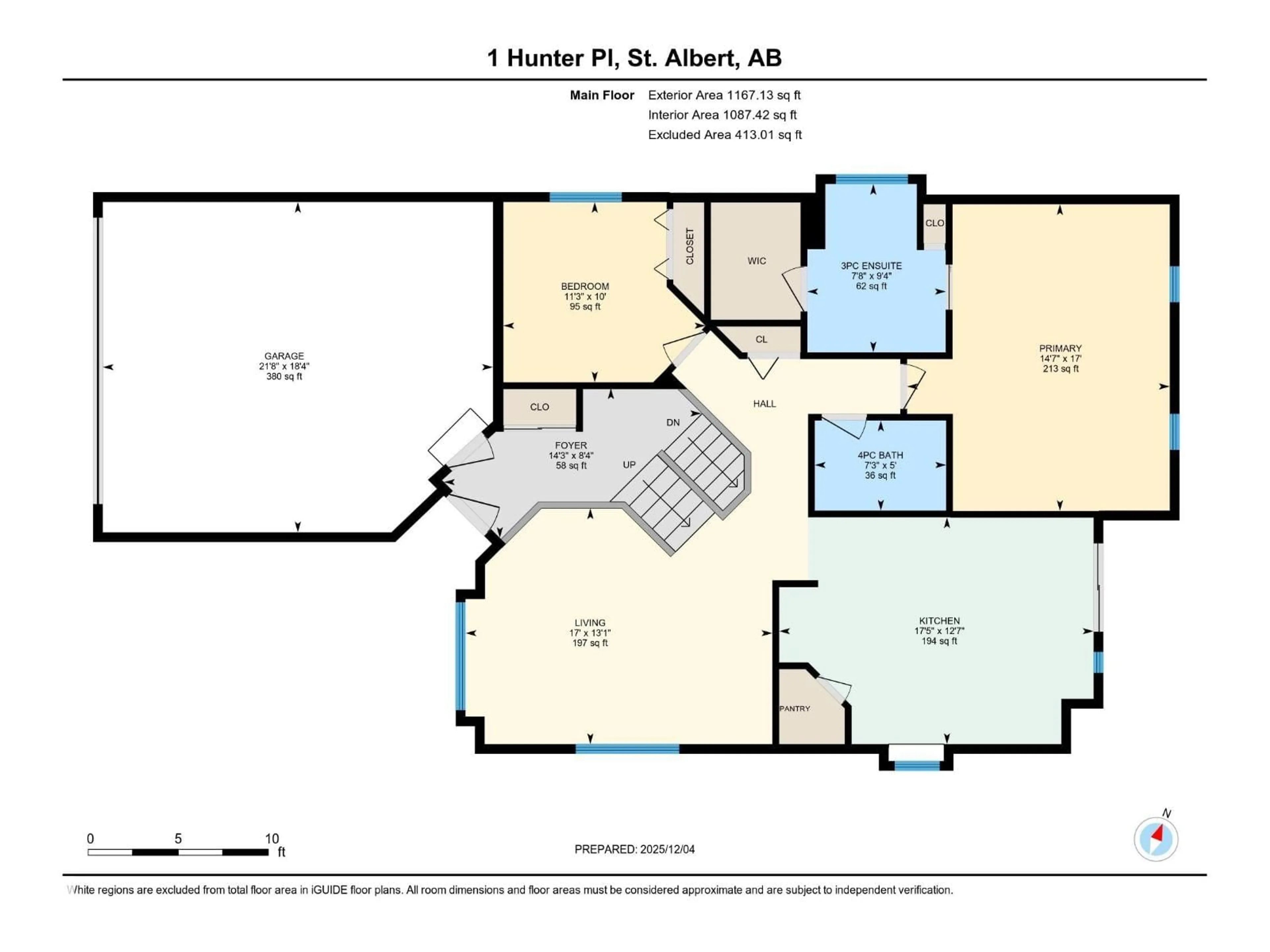 Floor plan for 1 HUNTER PL, St. Albert Alberta T8N5W6