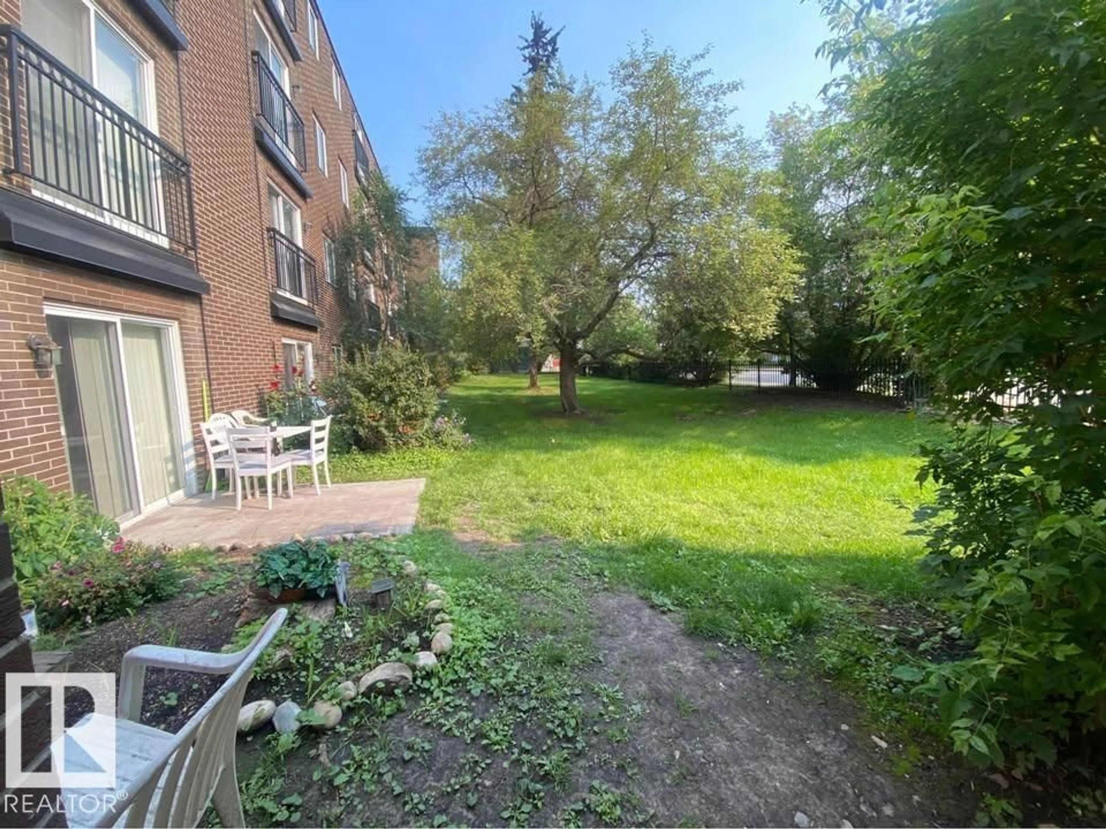 Patio, street for #206 - 10616 156 ST, Edmonton Alberta T5P2S1