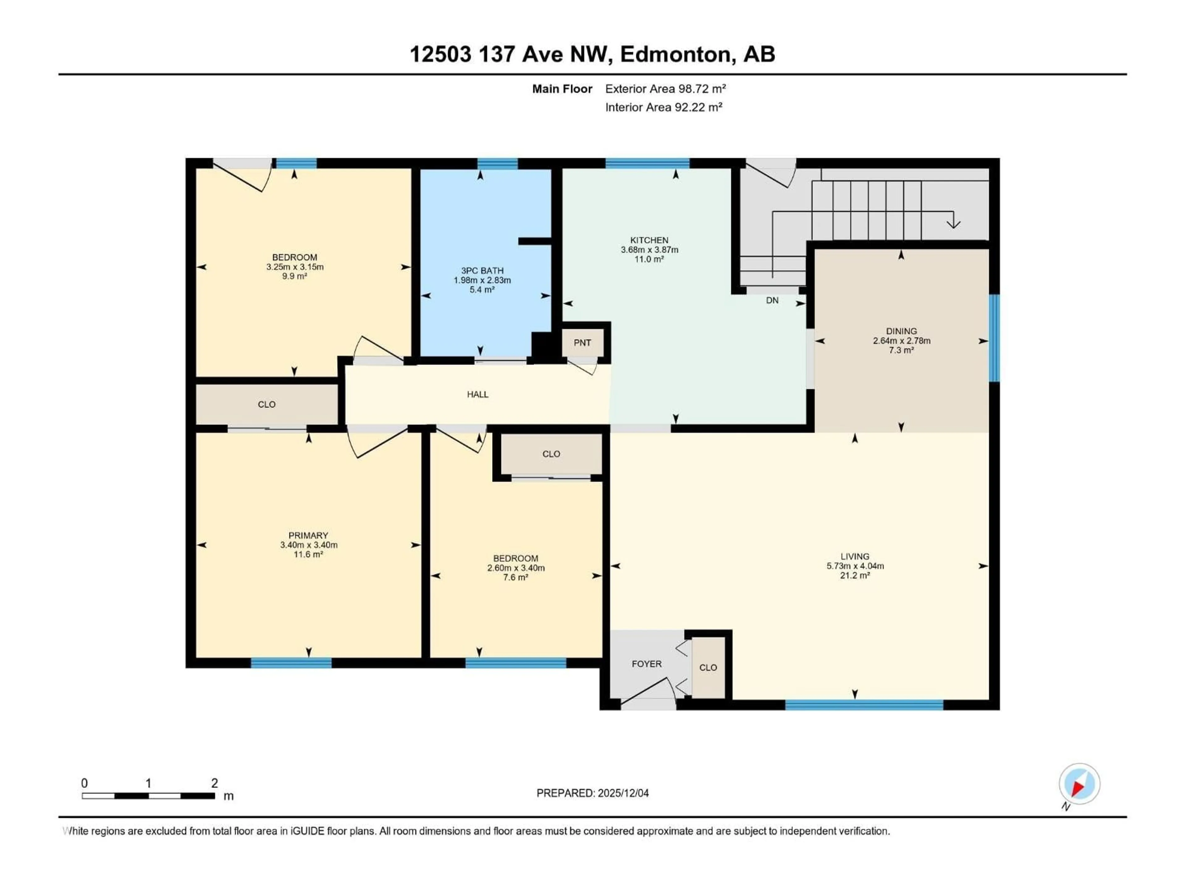 Floor plan for 12503 137 AV, Edmonton Alberta T5L4C2