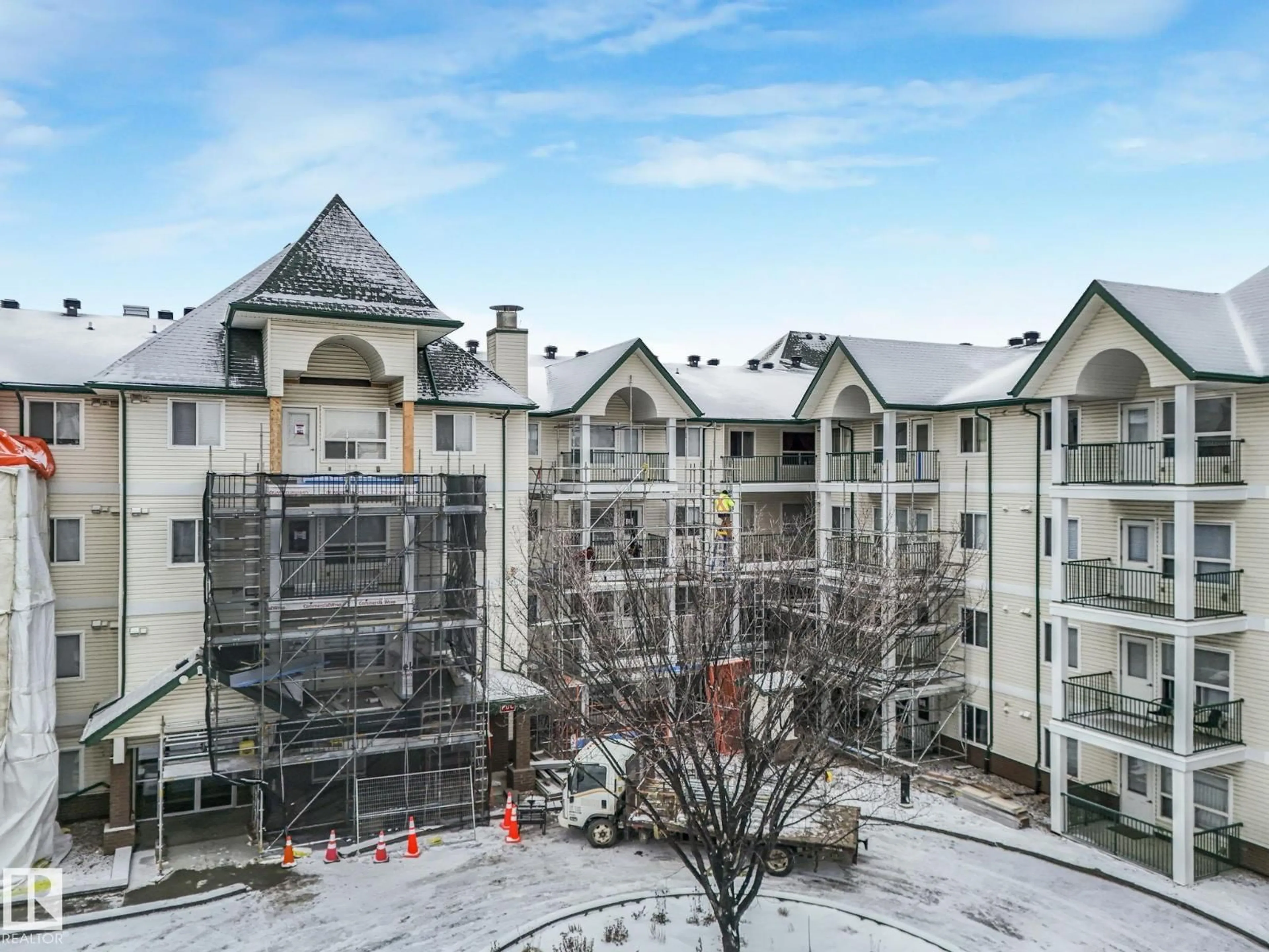 A pic from outside/outdoor area/front of a property/back of a property/a pic from drone, city buildings view from balcony for 216 - 13625 34 ST, Edmonton Alberta T5A0E3