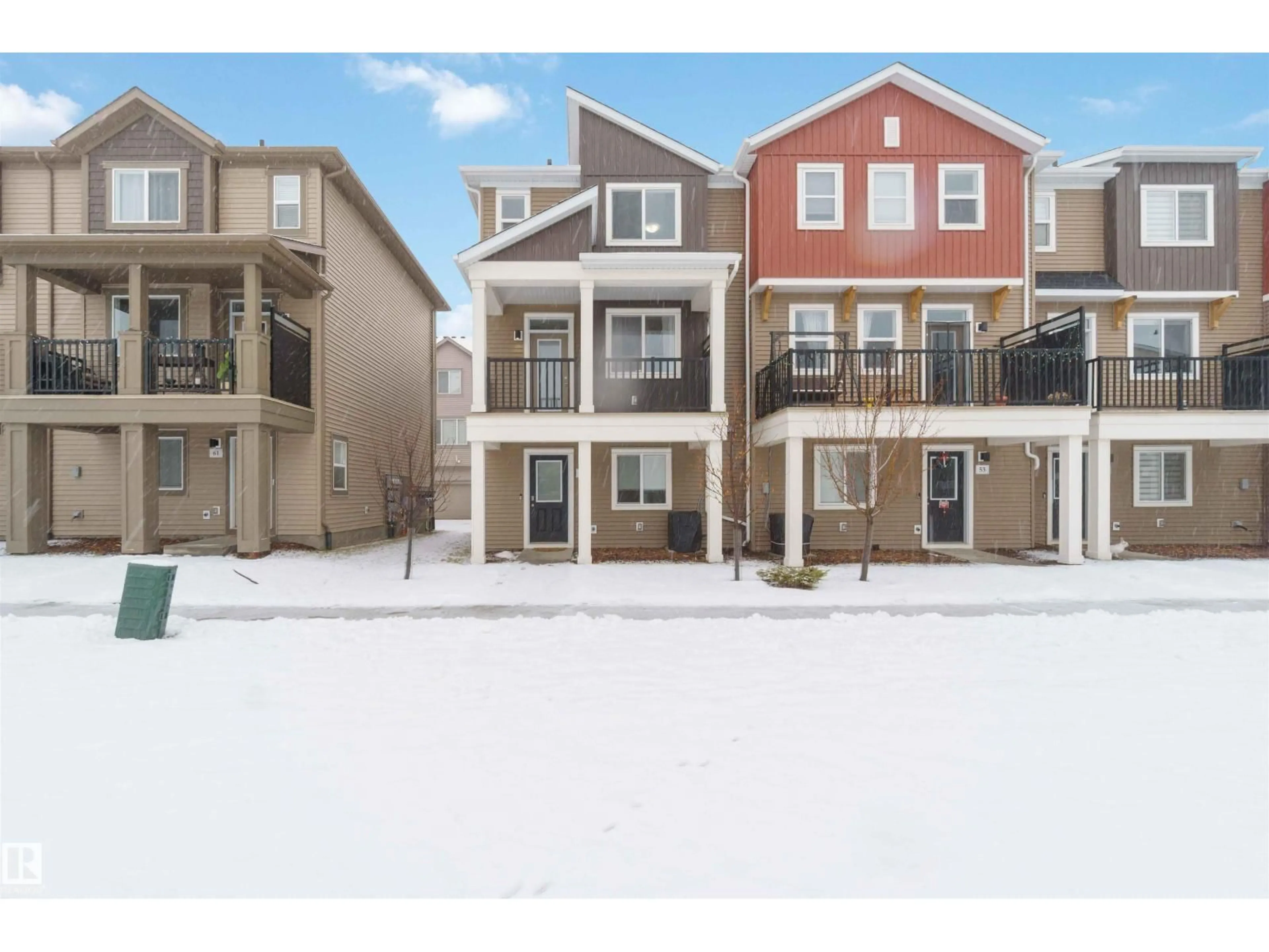 A pic from outside/outdoor area/front of a property/back of a property/a pic from drone, street for #54 - 2072 WONNACOTT WY, Edmonton Alberta T6X2V7