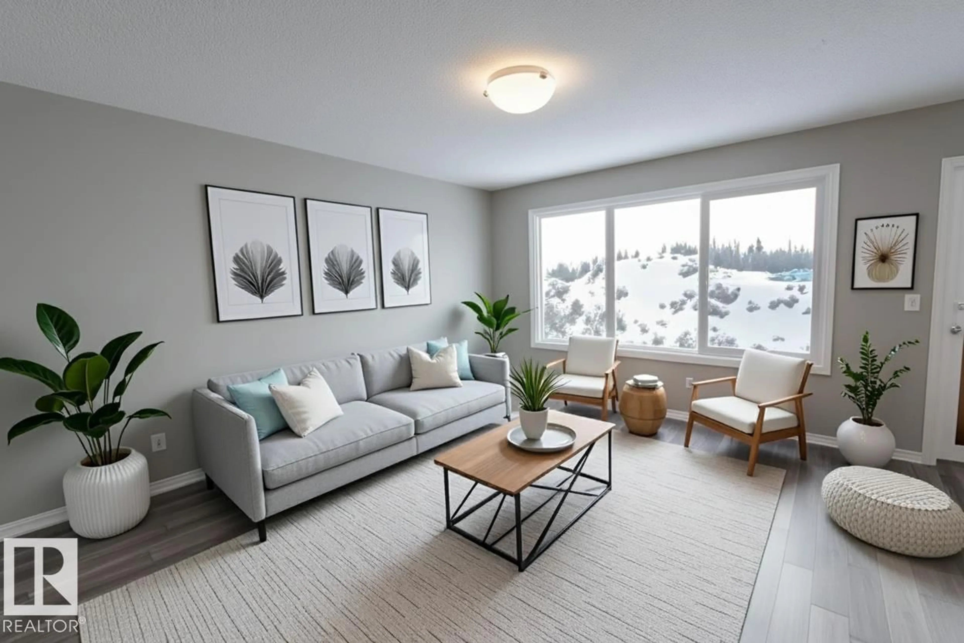 Living room with furniture, unknown for 344 172 AV, Edmonton Alberta T5Y4G8