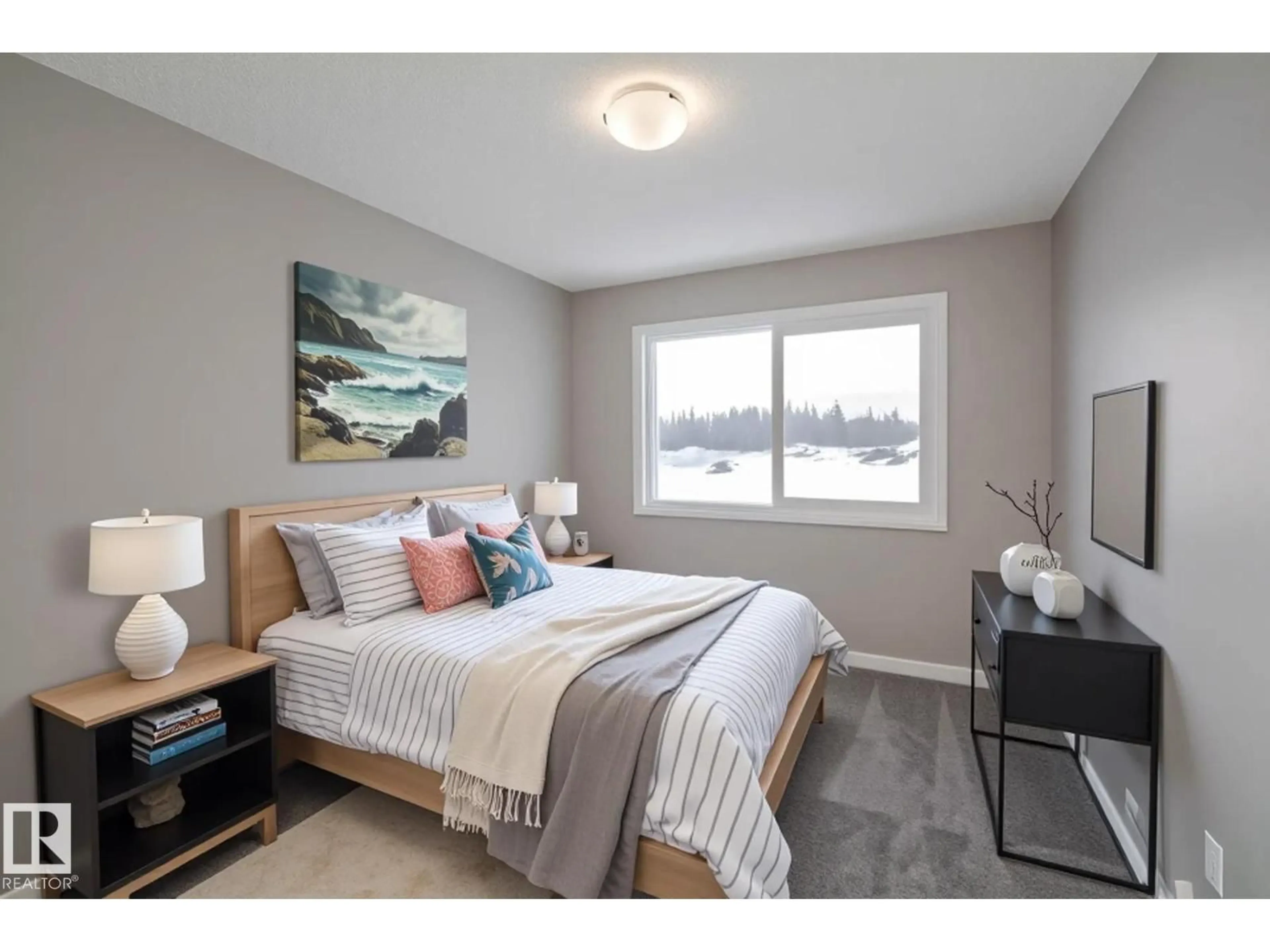 Bedroom with bed, unknown for 344 172 AV, Edmonton Alberta T5Y4G8