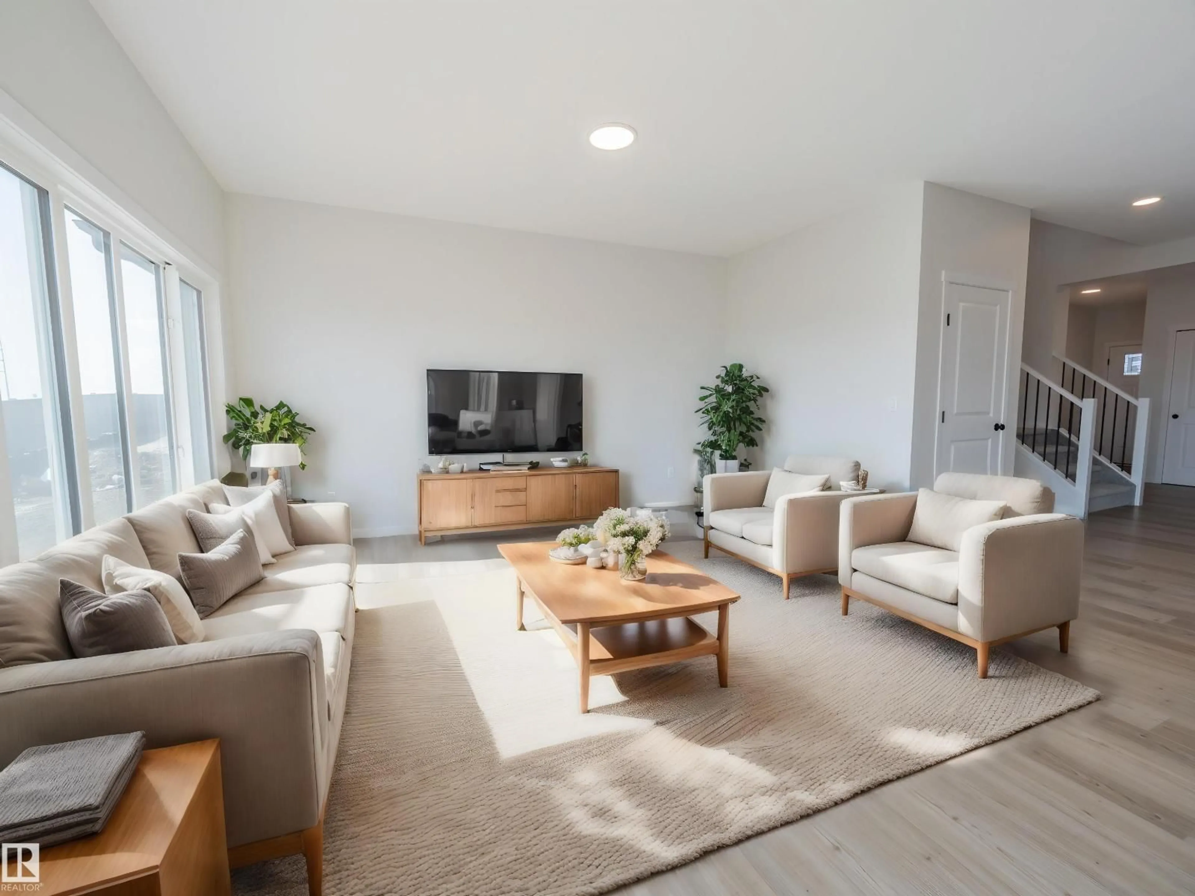 Living room with furniture, unknown for 312 173 AV, Edmonton Alberta T5Y4G8