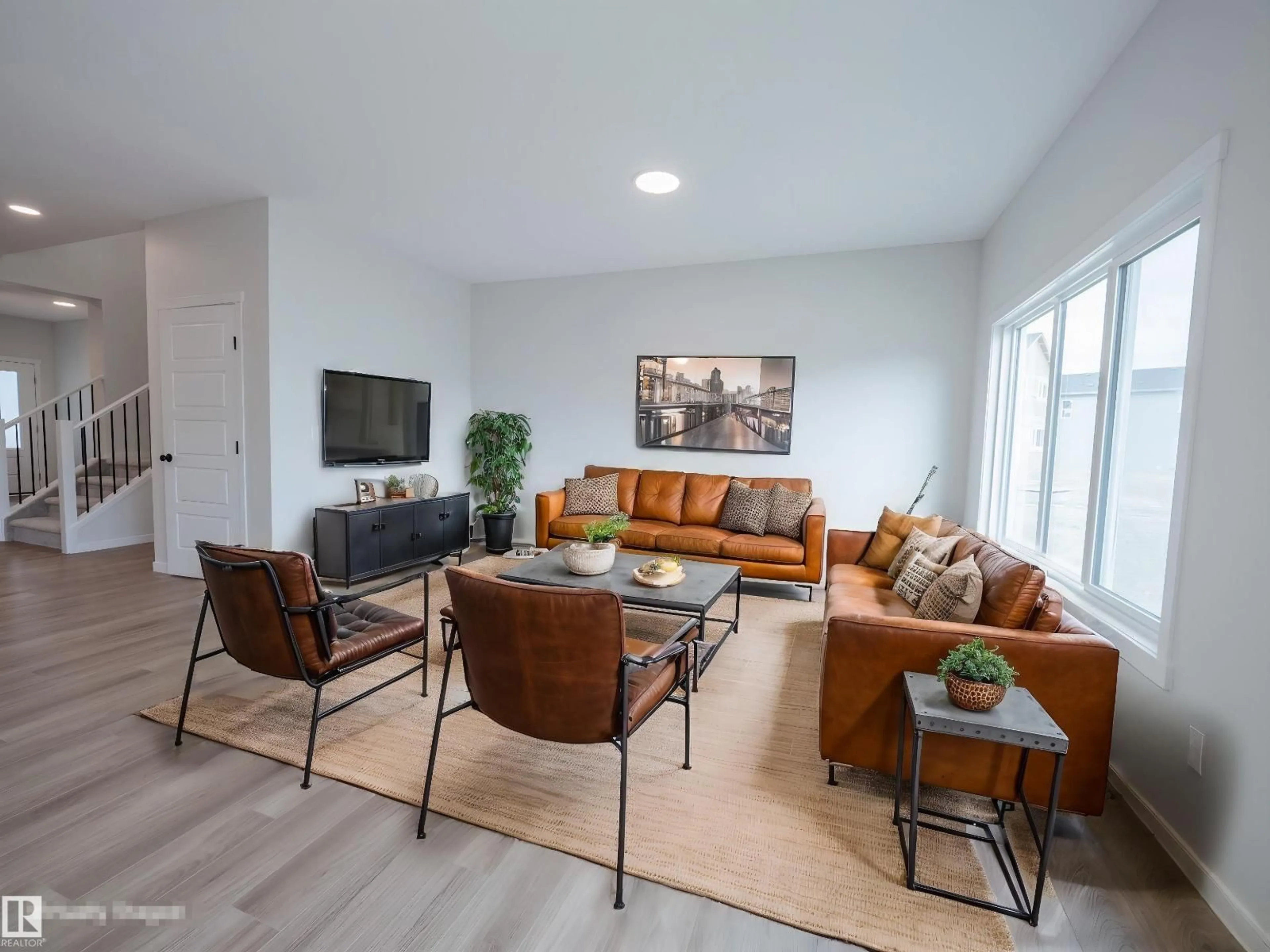 Living room with furniture, unknown for 6957 176A AV, Edmonton Alberta T5Z0W8