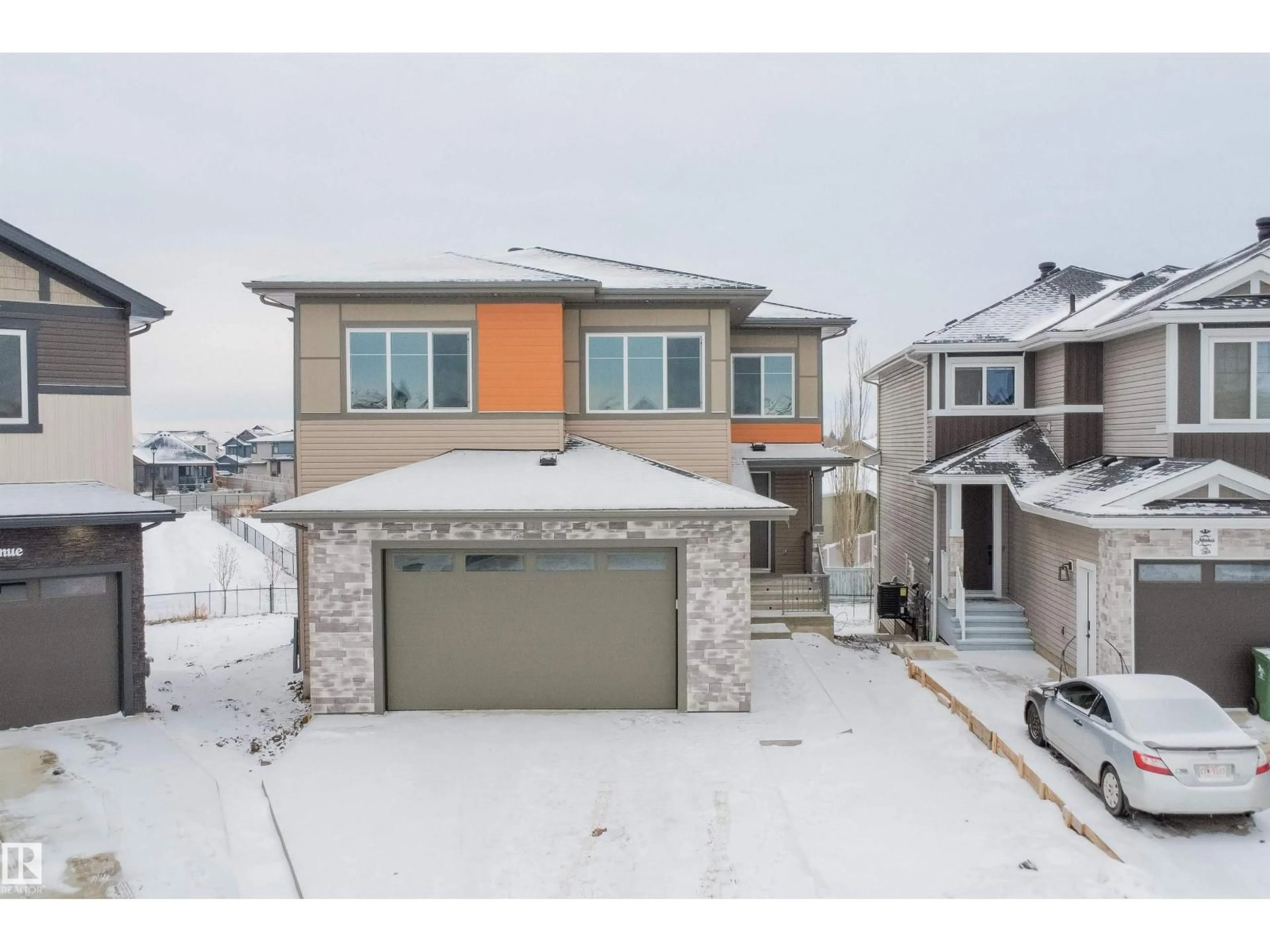 A pic from outside/outdoor area/front of a property/back of a property/a pic from drone, street for 3820 42 AV, Beaumont Alberta T4X2Z6