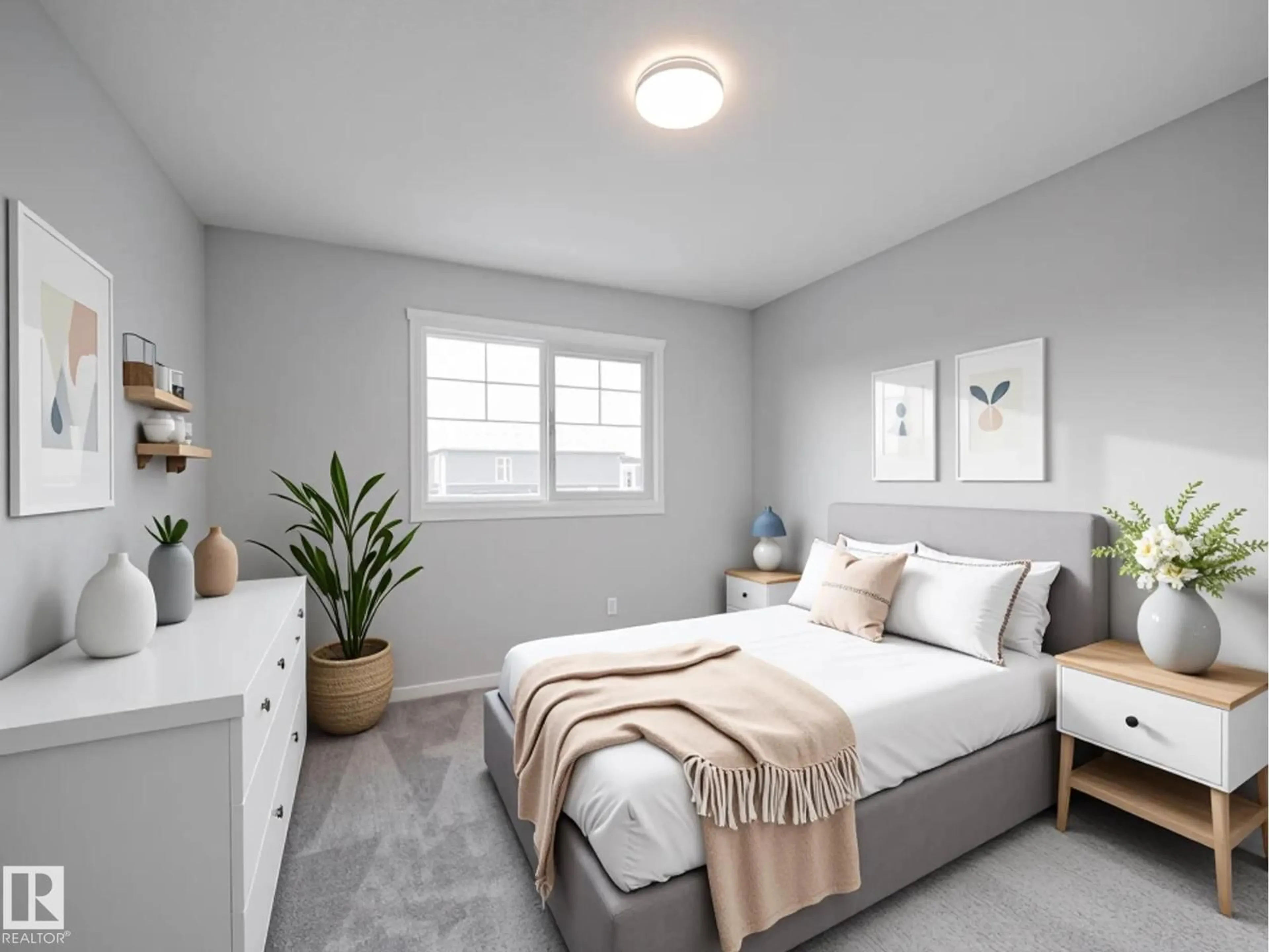 Bedroom with bed, unknown for 346 172 AV, Edmonton Alberta T5Y4G8