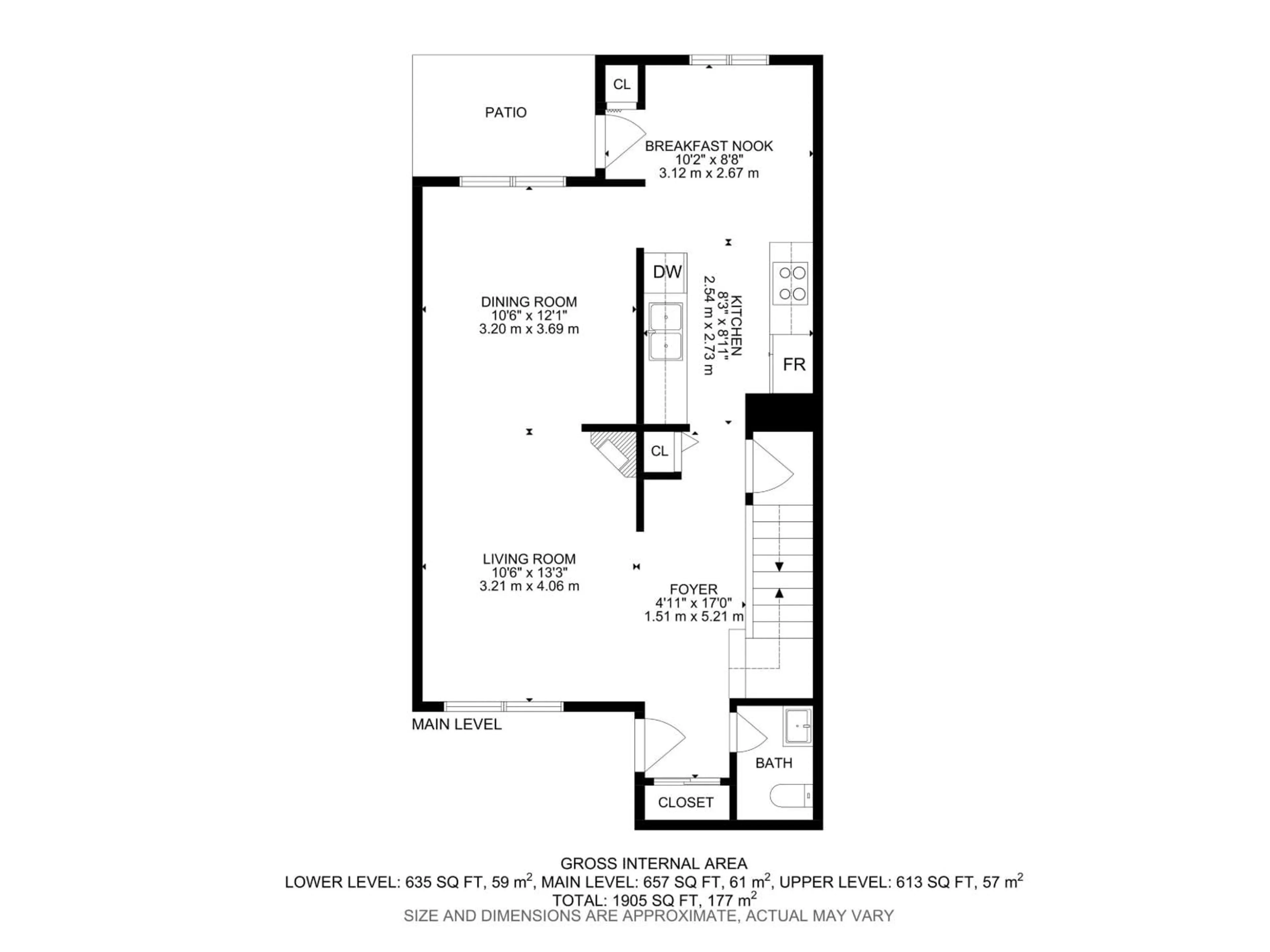 Floor plan for #1 - 2020 105 ST, Edmonton Alberta T6J5J2