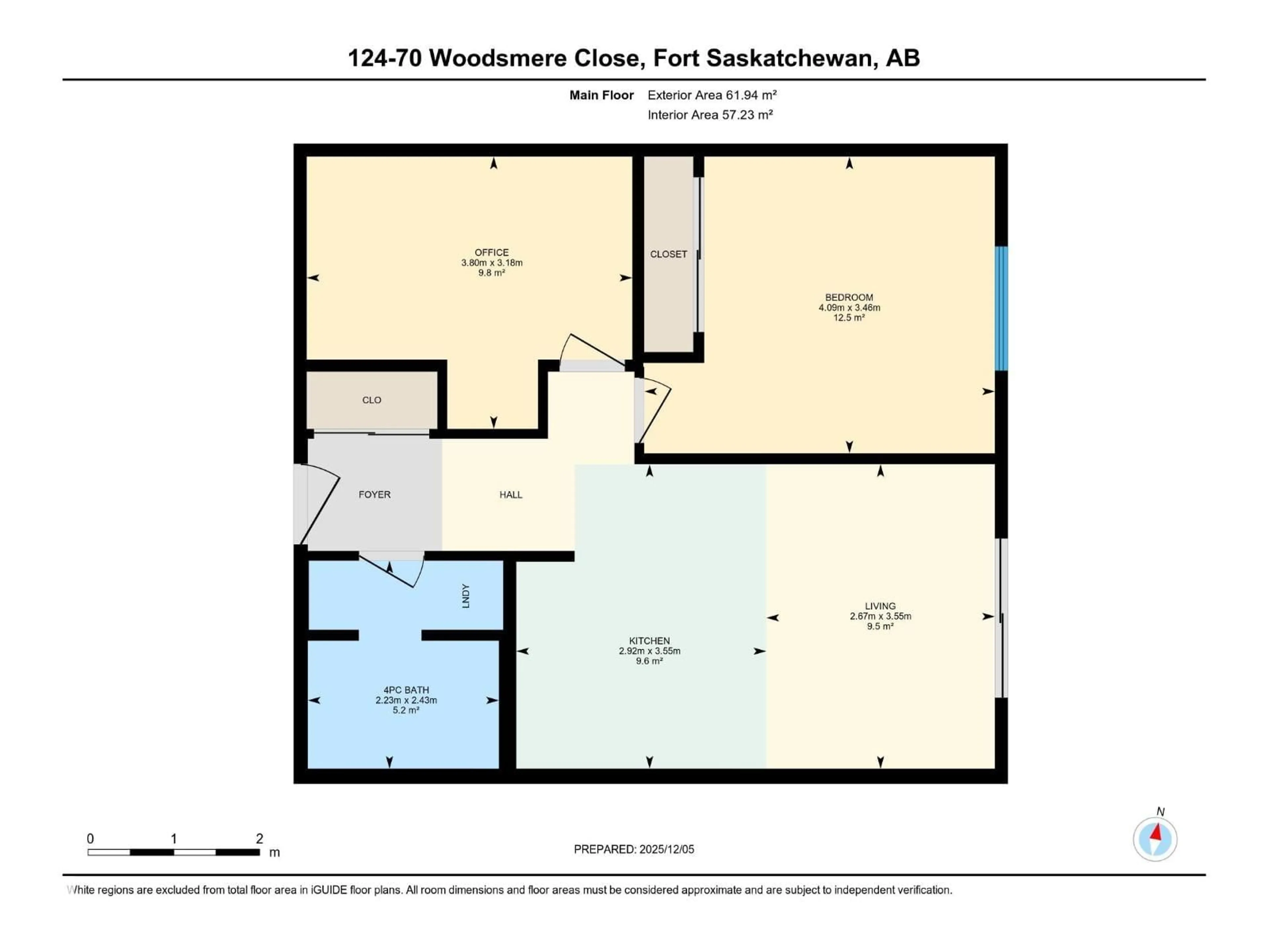 Floor plan for 70 - 124 WOODSMERE CL, Fort Saskatchewan Alberta T8L4R8