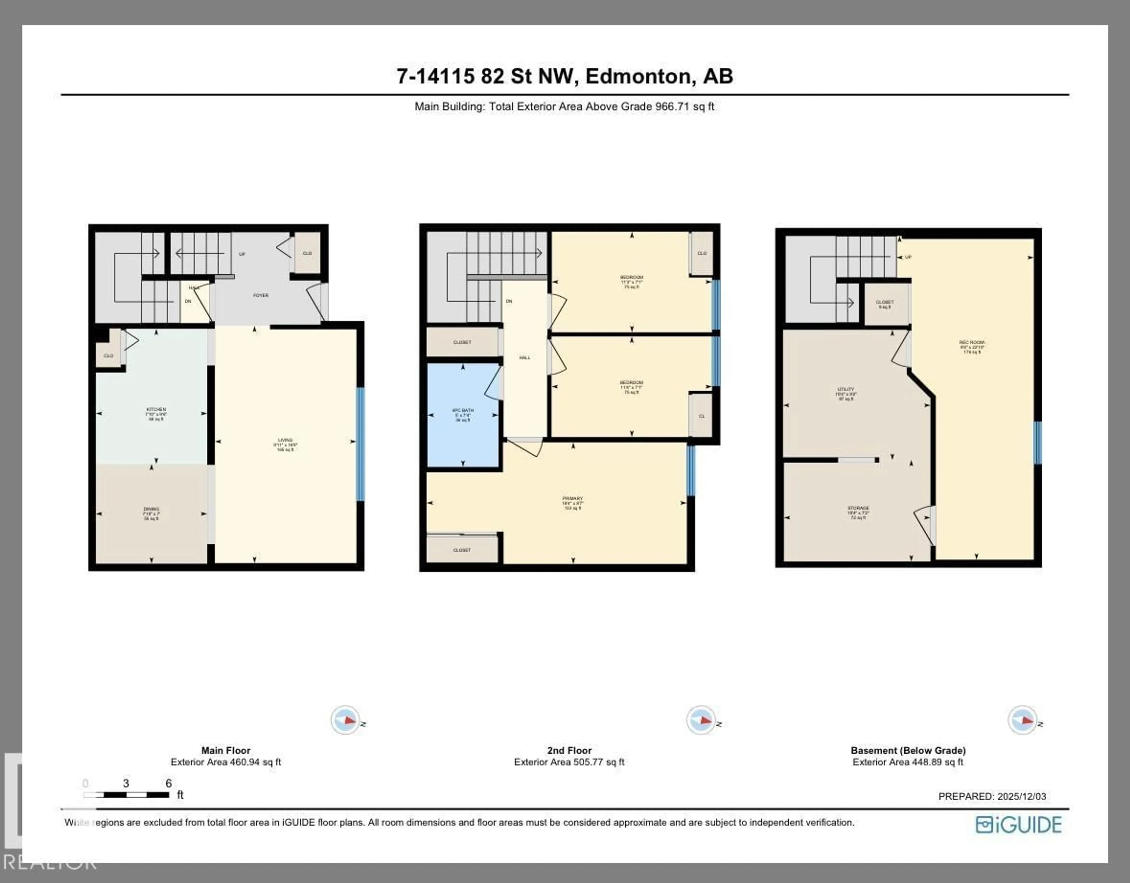 Floor plan for #7 - 14115 82 ST NW, Edmonton Alberta T5E2V7