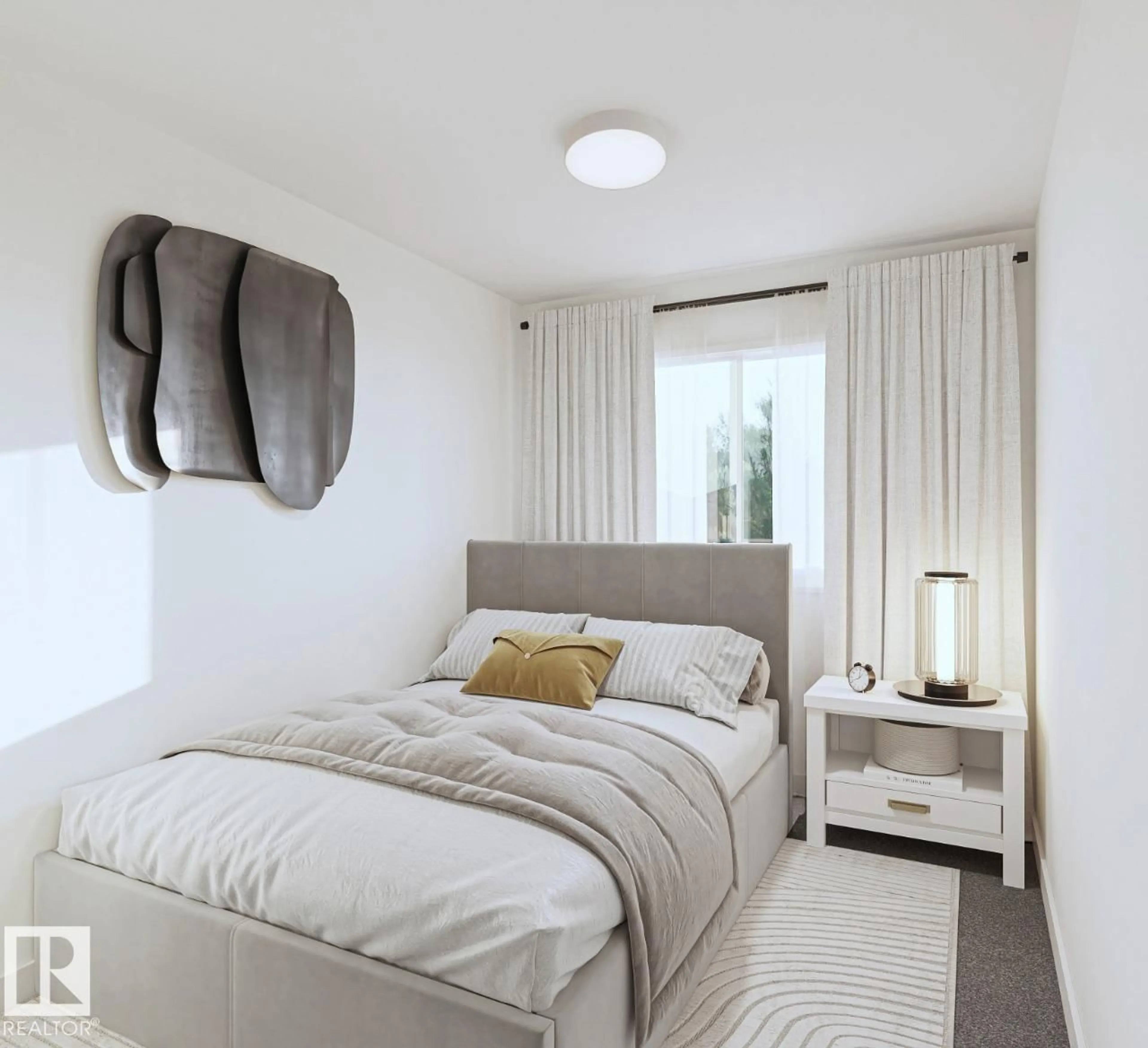 Bedroom with bed, unknown for 3270 - 58 CHERNOWSKI WY, Edmonton Alberta T6W3X2