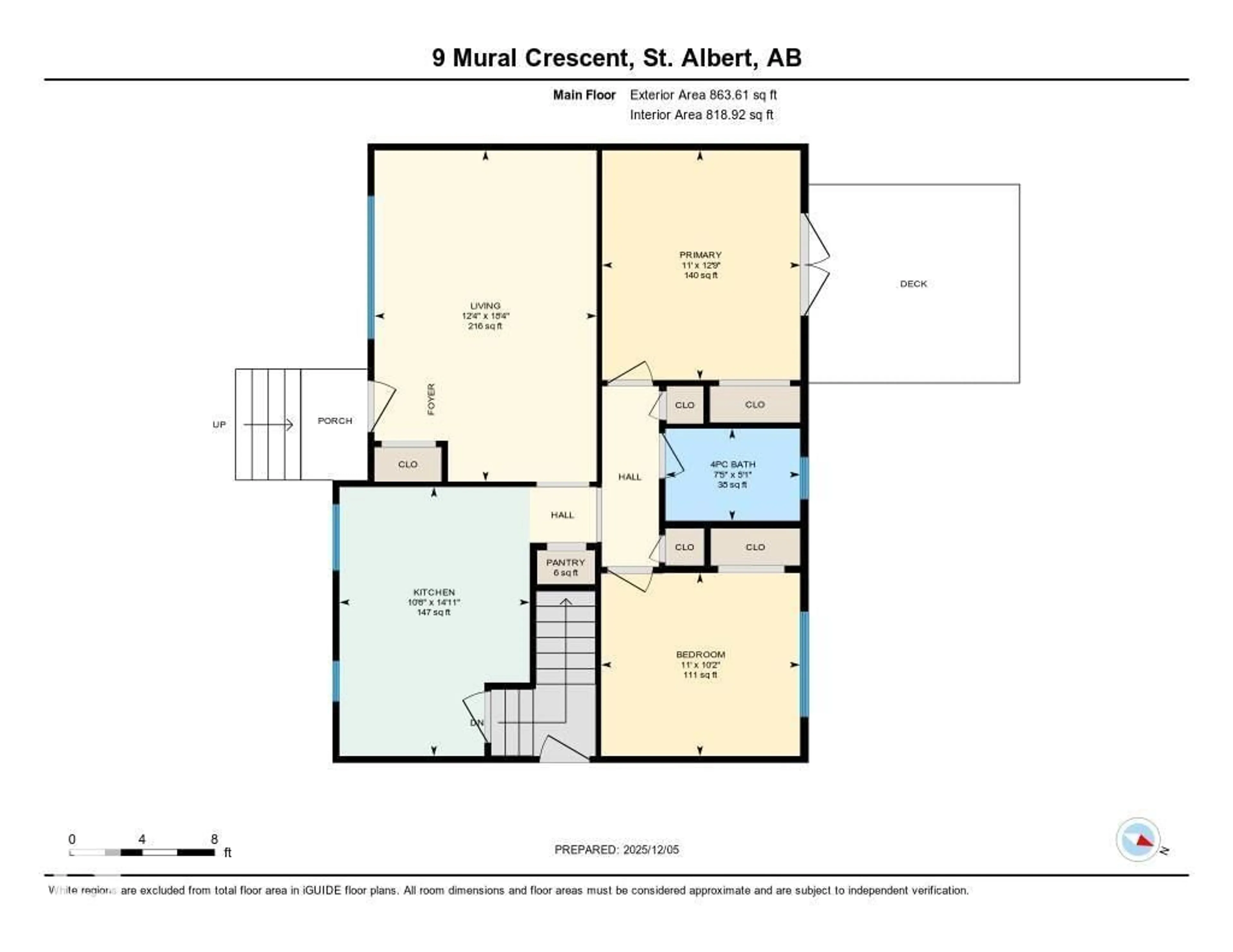 Floor plan for 9 MURAL CR, St. Albert Alberta T8N1J8