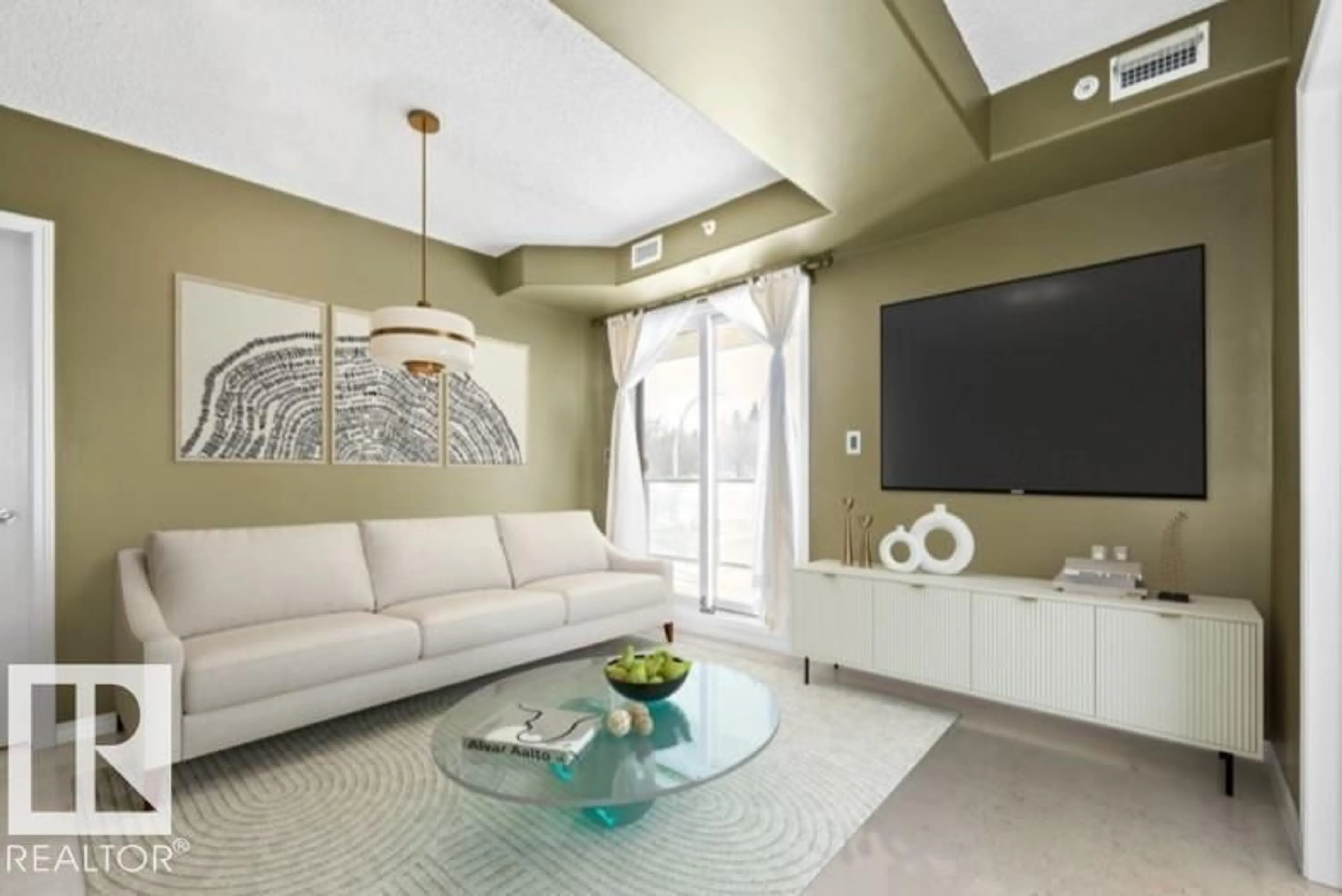 Living room with furniture, unknown for #201 - 9707 106 ST, Edmonton Alberta T5K0B7