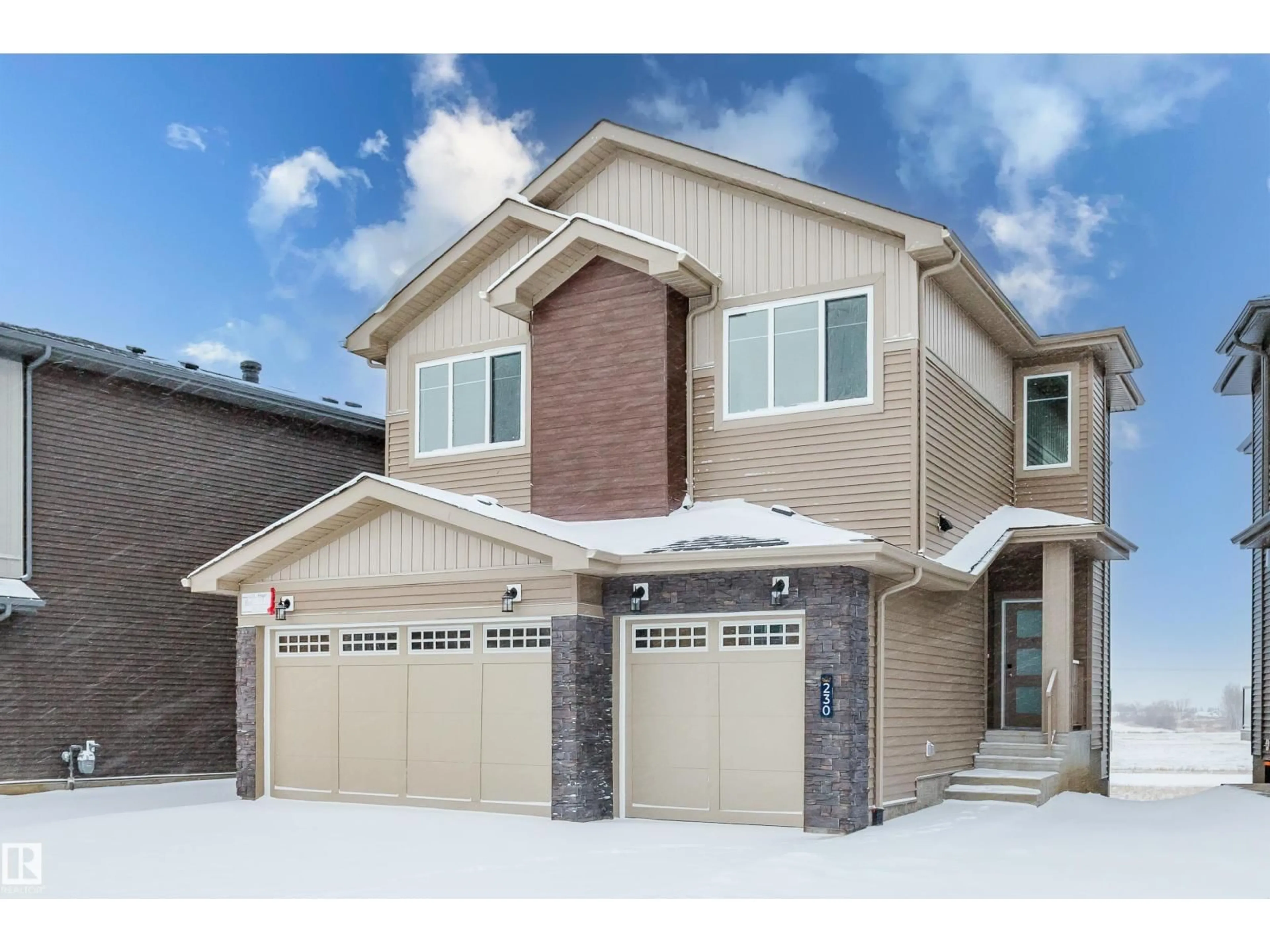 Home with brick exterior material, street for 230 KINGLET BV, Edmonton Alberta T5S0W4