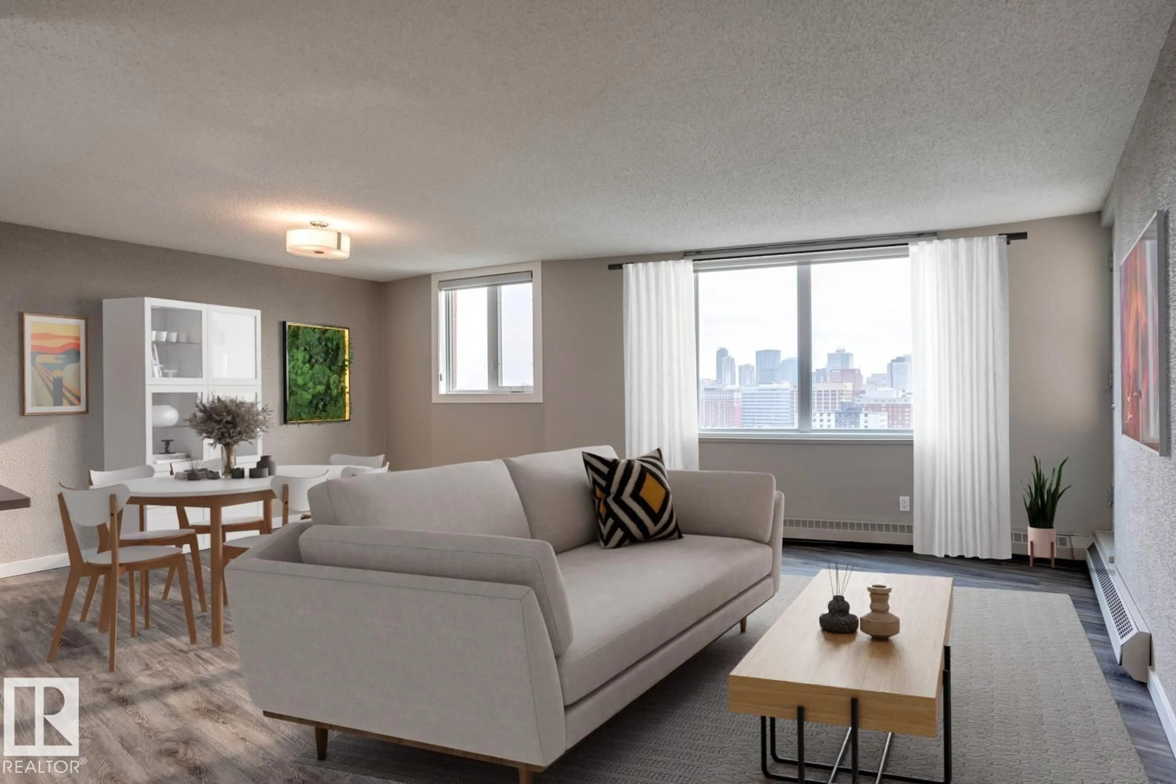 Living room with furniture, unknown for 1702 113 ST NW, Edmonton Alberta T5K2N3