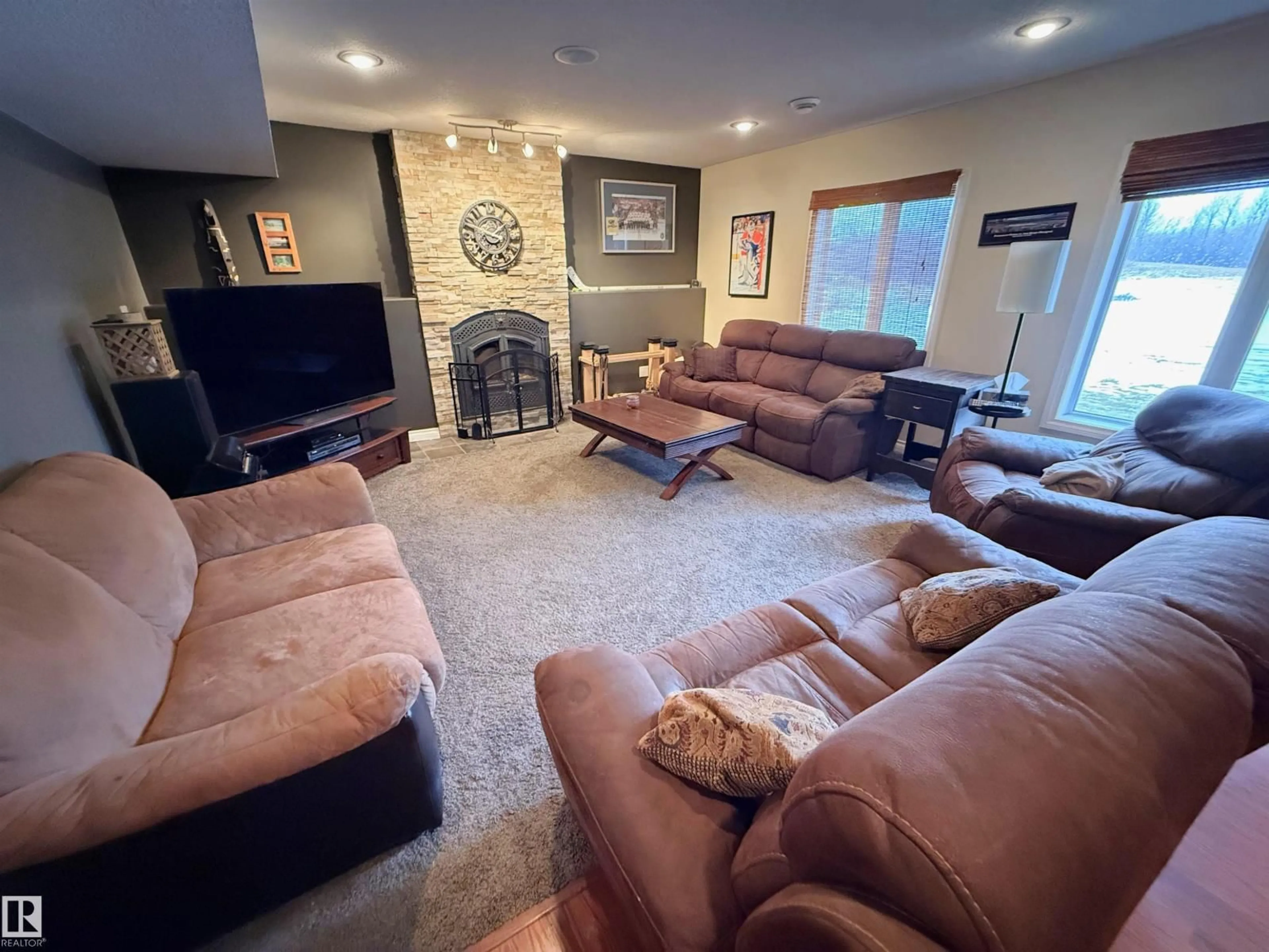 Living room with furniture, unknown for 2A - 1319 TWP RD 510, Rural Parkland County Alberta T7Y2N2