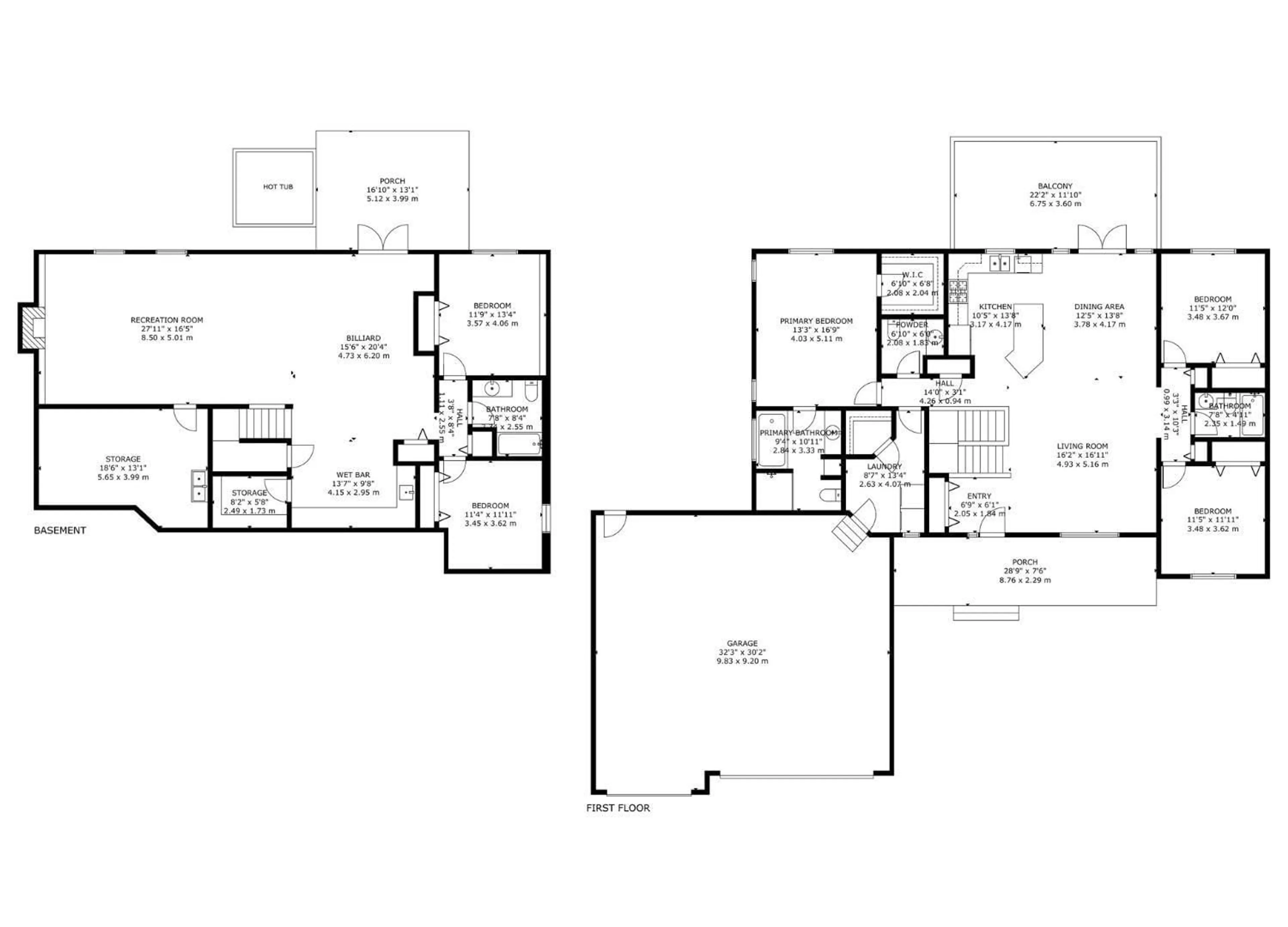 Floor plan for 2A - 1319 TWP RD 510, Rural Parkland County Alberta T7Y2N2