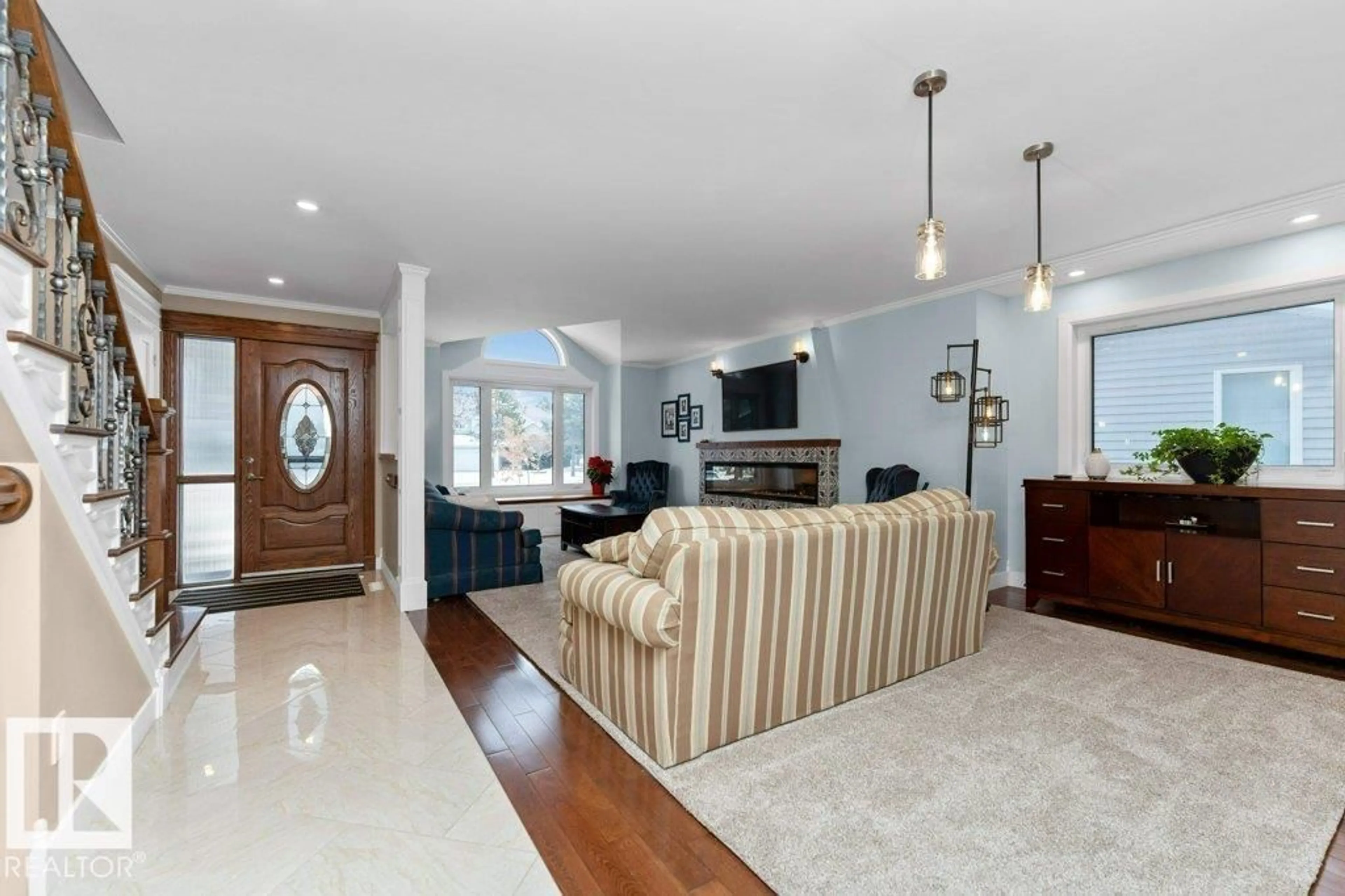 Living room with furniture, unknown for 912 110A ST, Edmonton Alberta T6J6N2