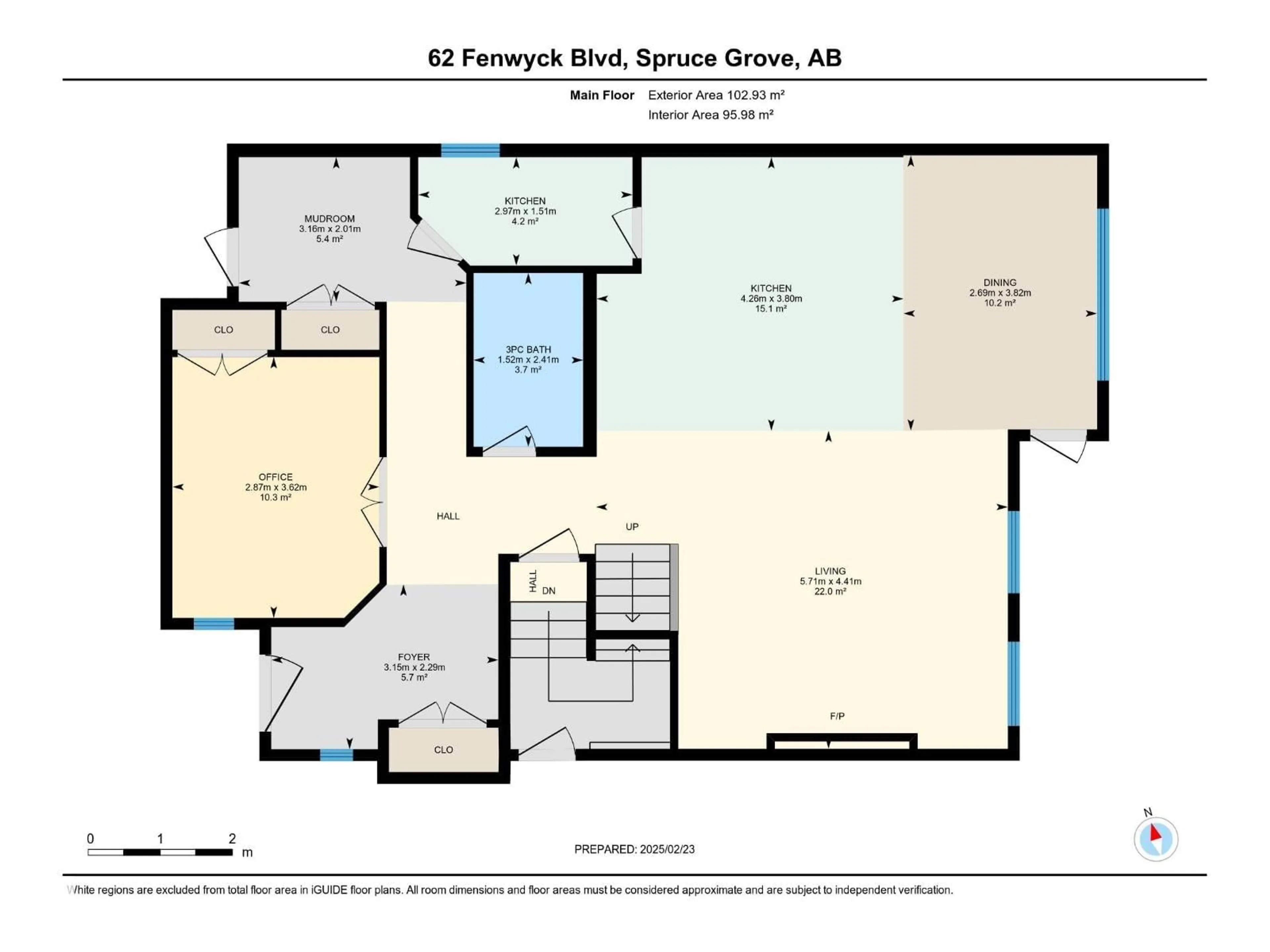 Floor plan for 62 FENWYCK BV, Spruce Grove Alberta T7X0Z2
