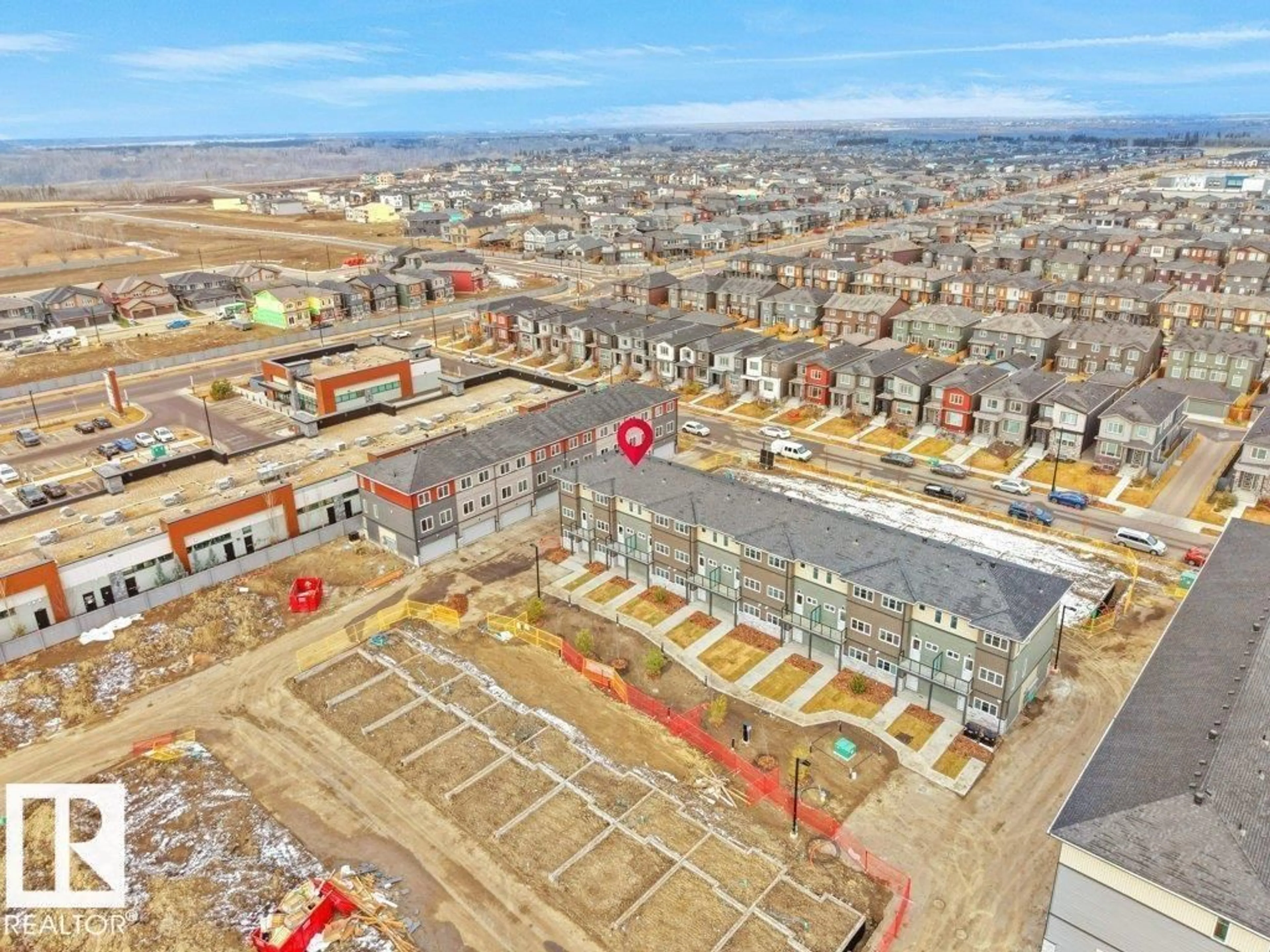 A pic from outside/outdoor area/front of a property/back of a property/a pic from drone, unknown for #66 - 18120 28 AV, Edmonton Alberta T6W4V2