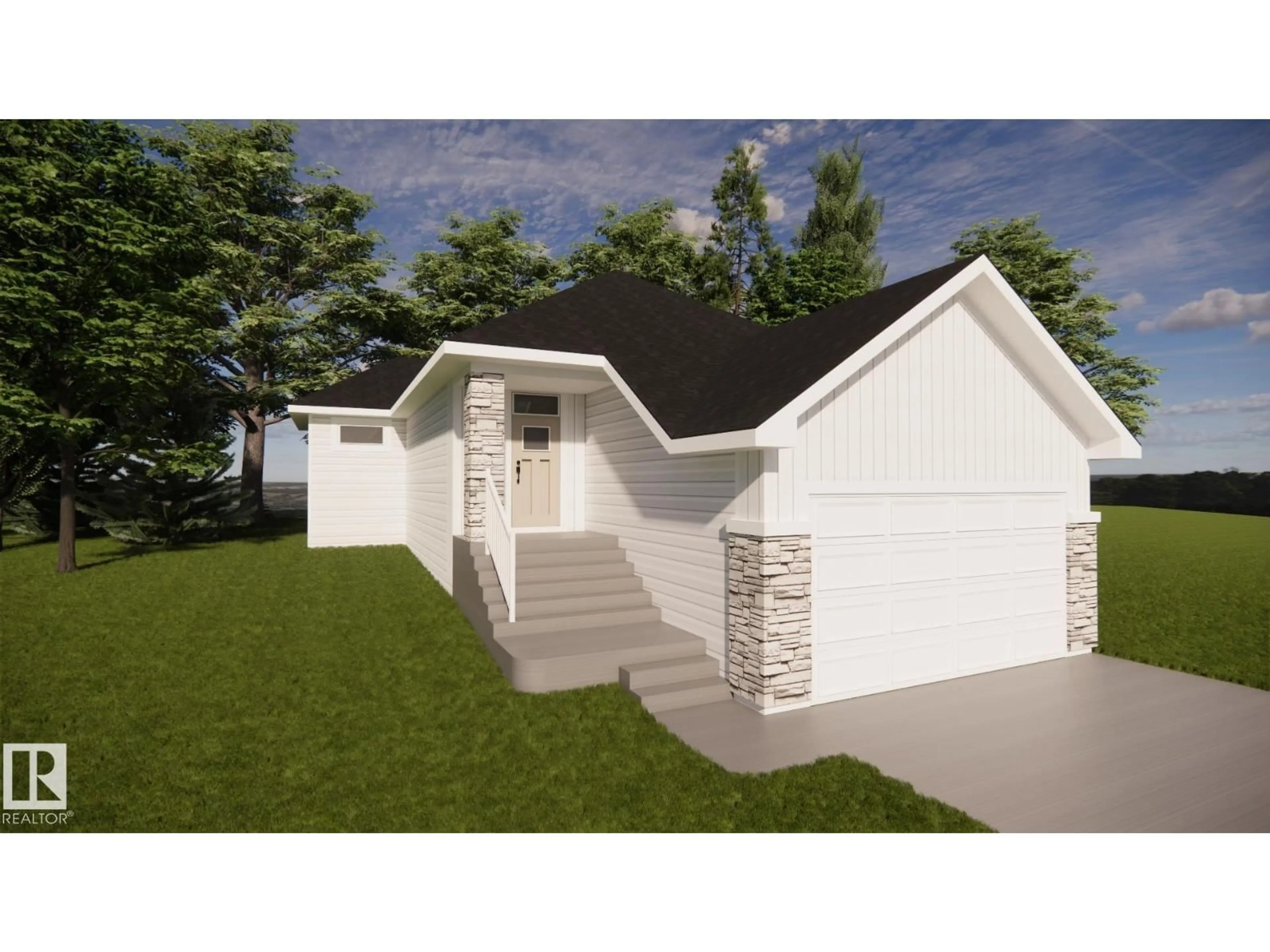 Home with vinyl exterior material, street for 9237 102 ST, Morinville Alberta T8R2R4