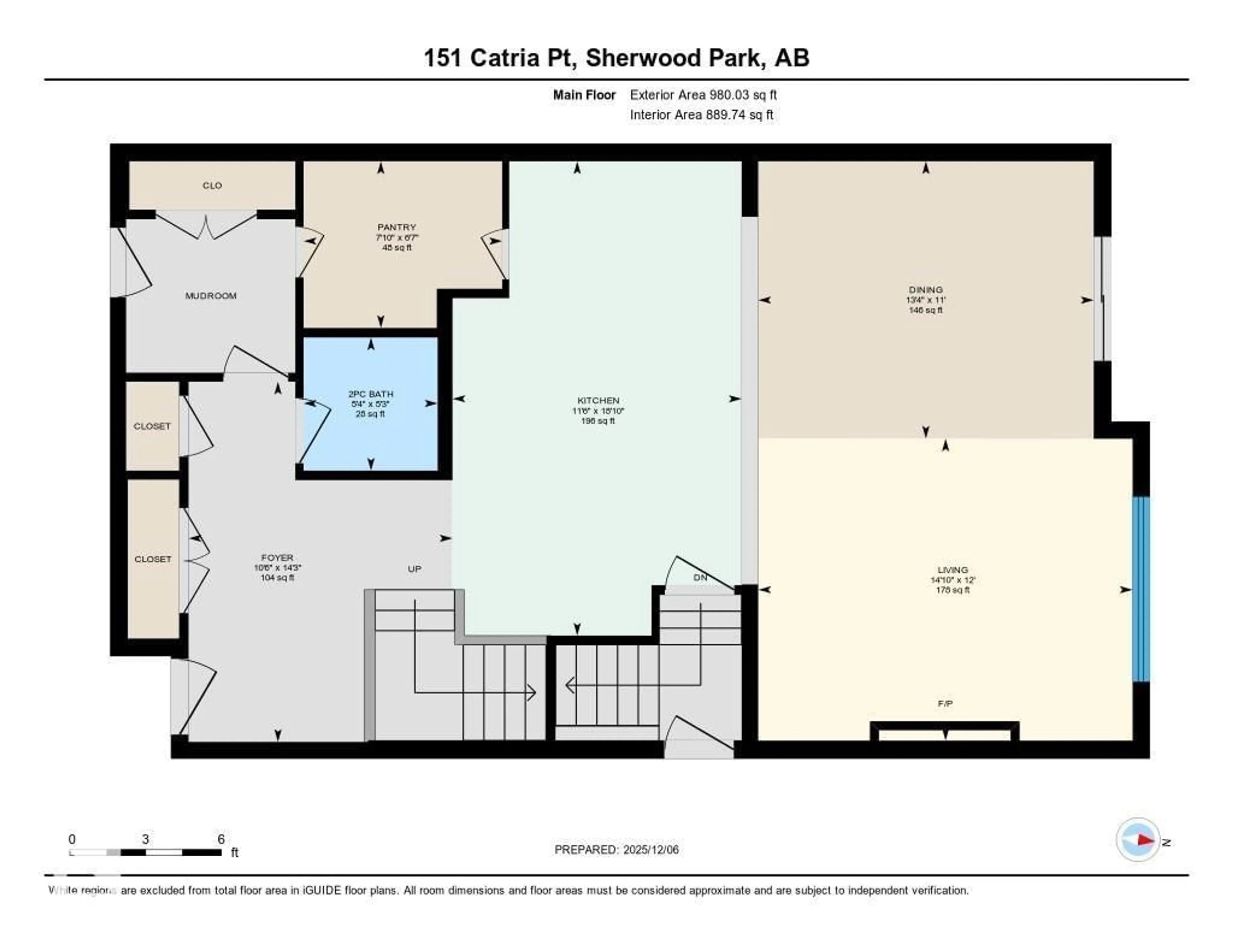 Floor plan for 151 CATRIA PT, Sherwood Park Alberta T8H3B1