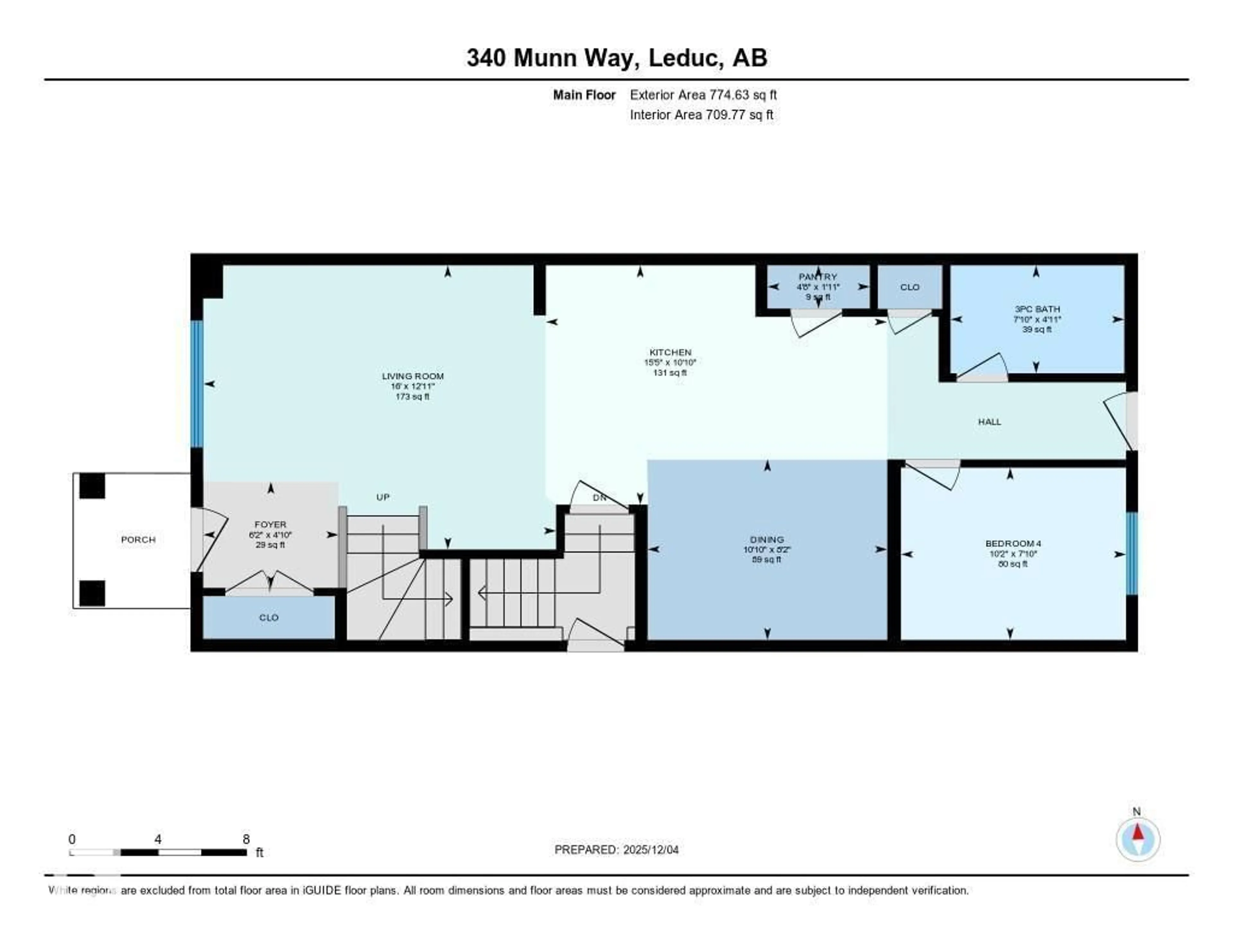 Floor plan for 340 MUNN WY, Leduc Alberta T9E0J9