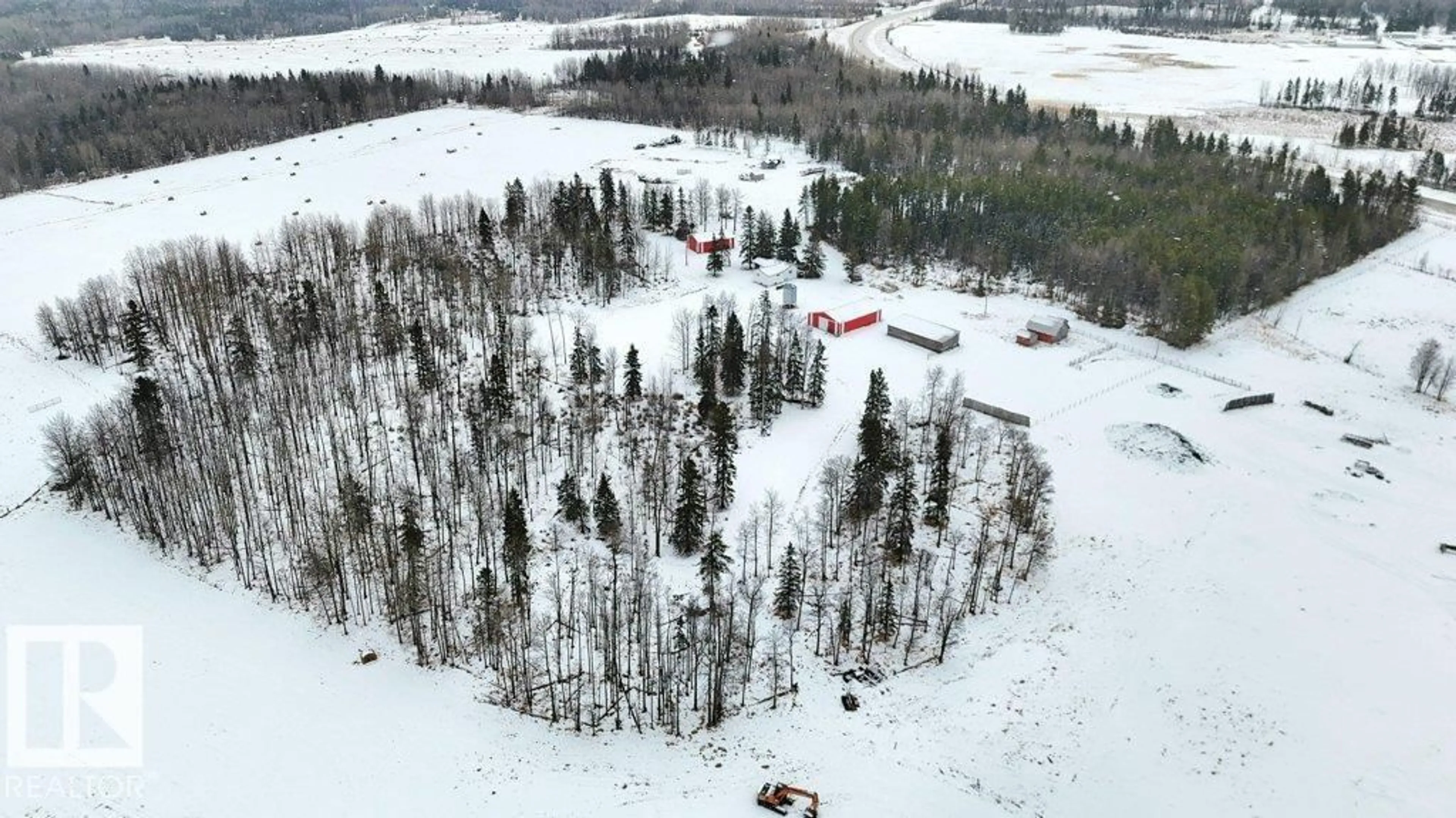 A pic from outside/outdoor area/front of a property/back of a property/a pic from drone, unknown for HI - 460051 HWY 20, Rural Wetaskiwin County Alberta T0C2X0