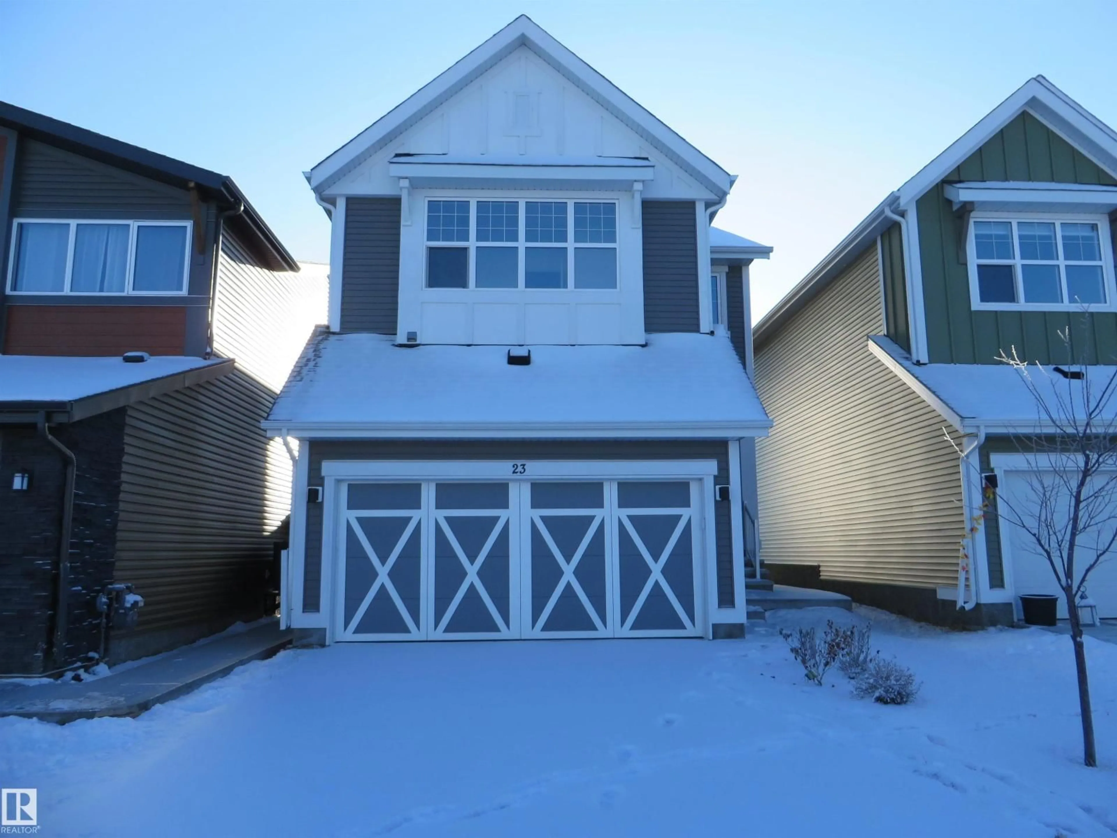Home with vinyl exterior material, street for 23 STURTZ PL, Leduc Alberta T9E1M6