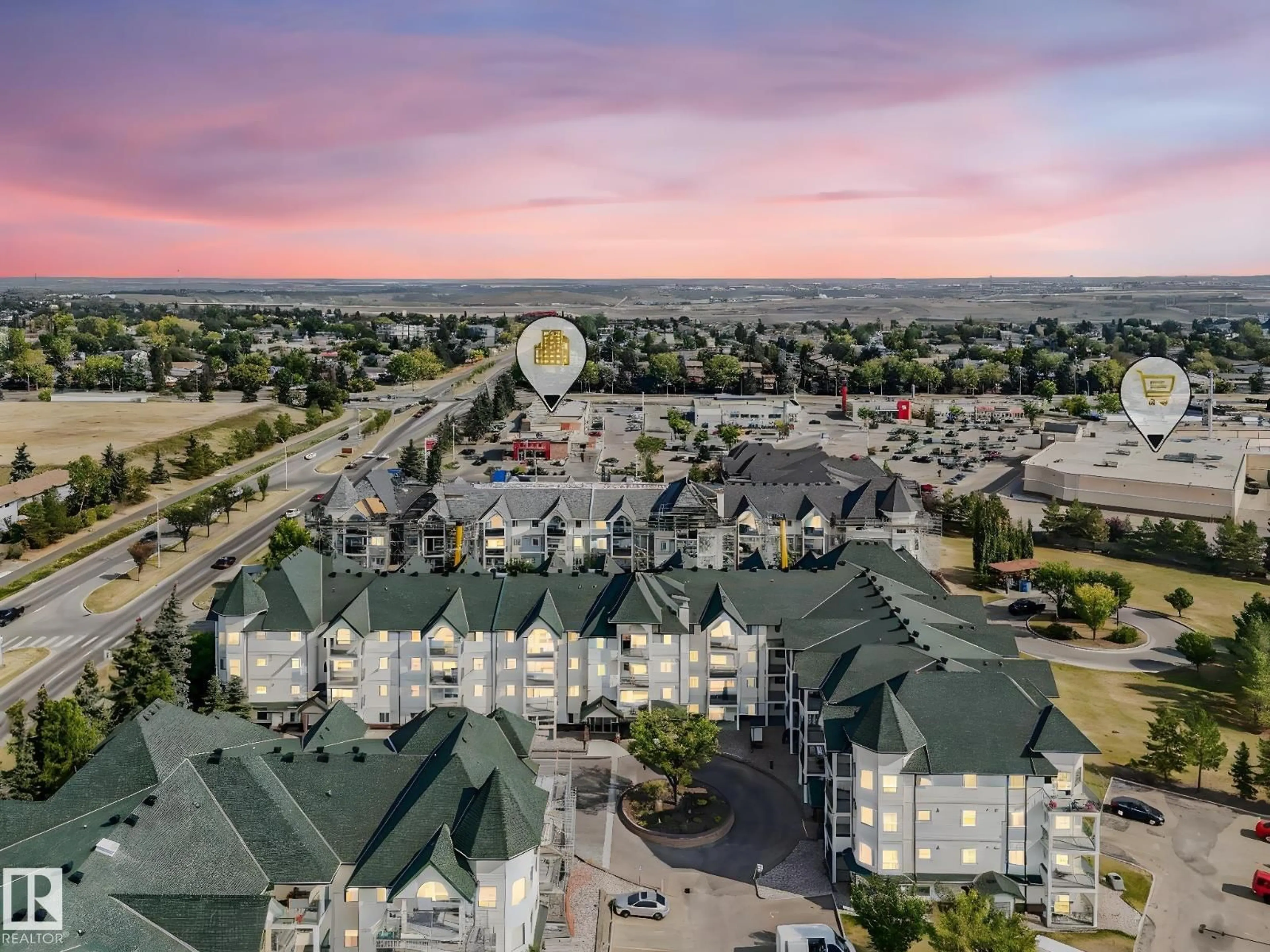 A pic from outside/outdoor area/front of a property/back of a property/a pic from drone, unknown for #116 - 13625 34 ST, Edmonton Alberta T5A0E3