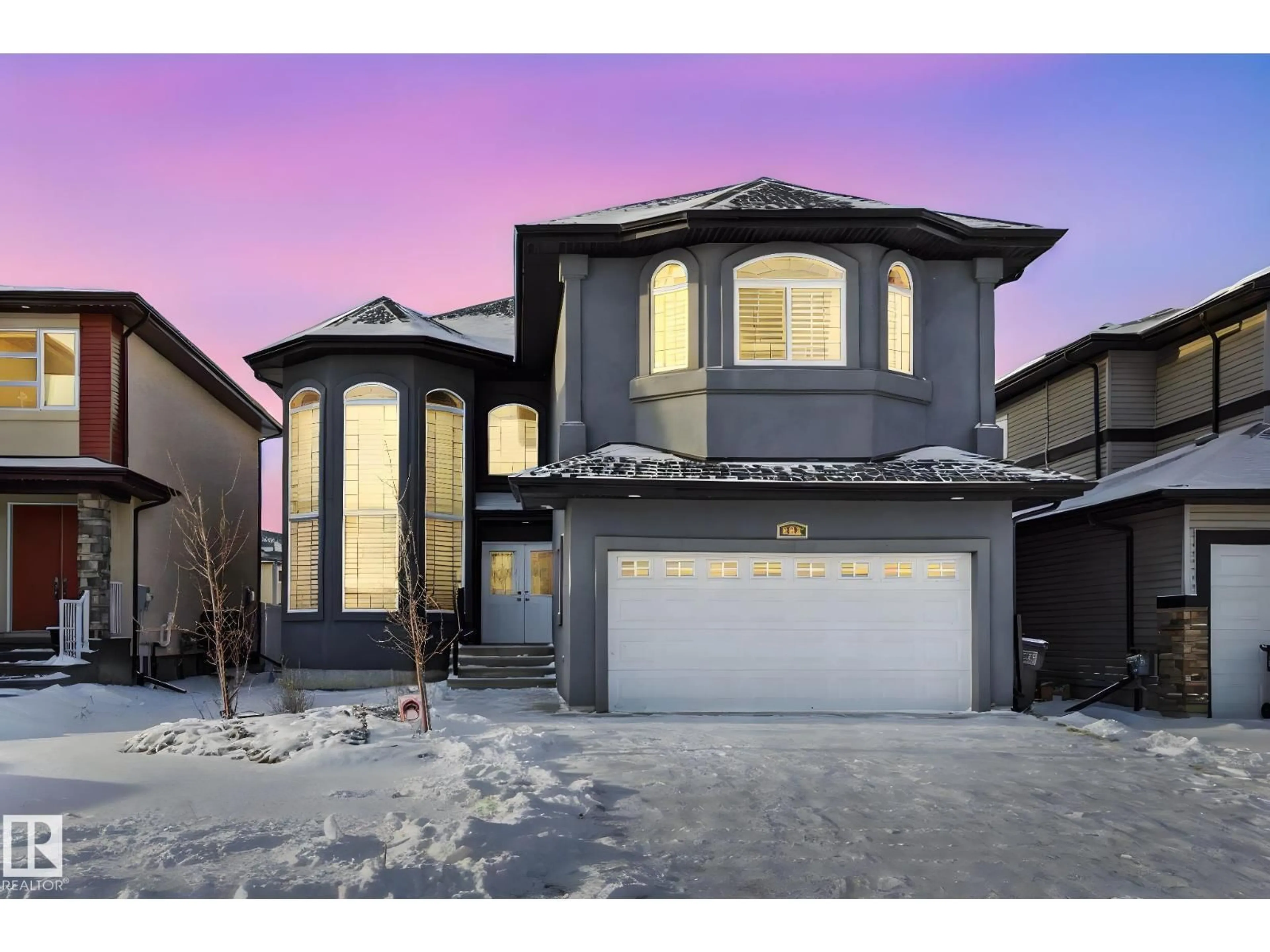 Home with vinyl exterior material, street for VS NW - 647 FRASER VISTA, Edmonton Alberta T5Y0V4