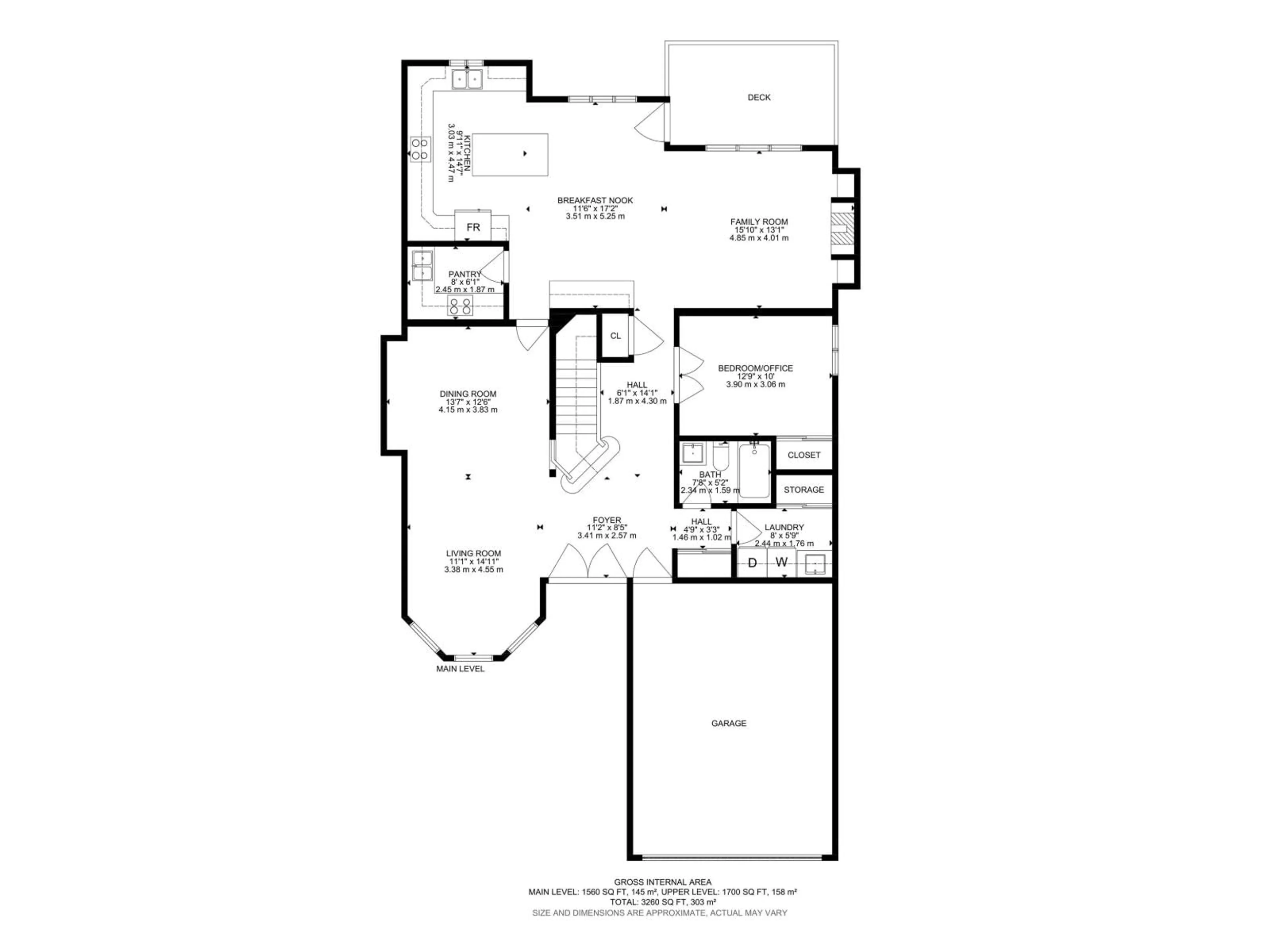 Floor plan for VS NW - 647 FRASER VISTA, Edmonton Alberta T5Y0V4
