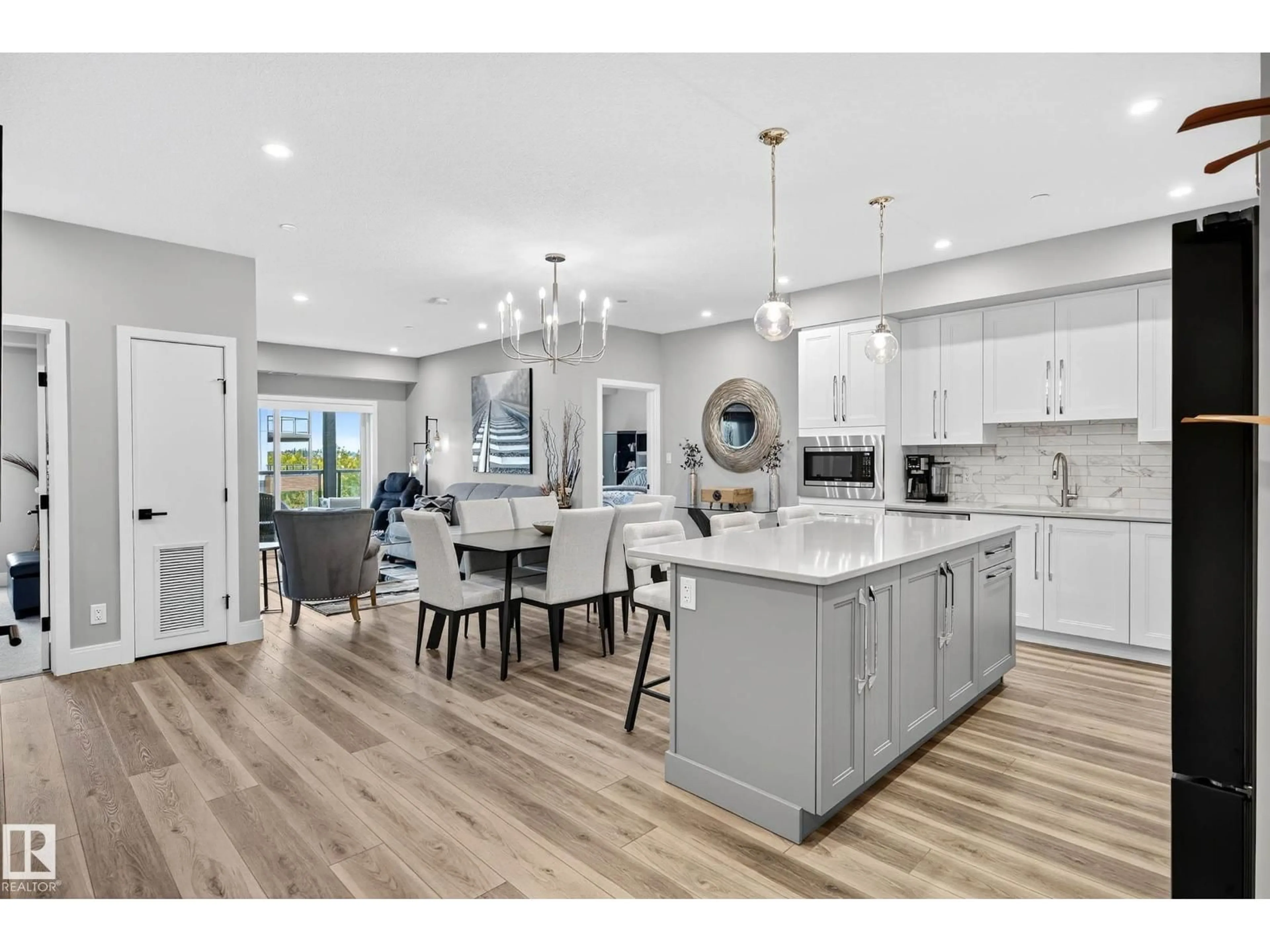 Open concept kitchen, unknown for #303 - 7463 MAY CM, Edmonton Alberta T6R0X1
