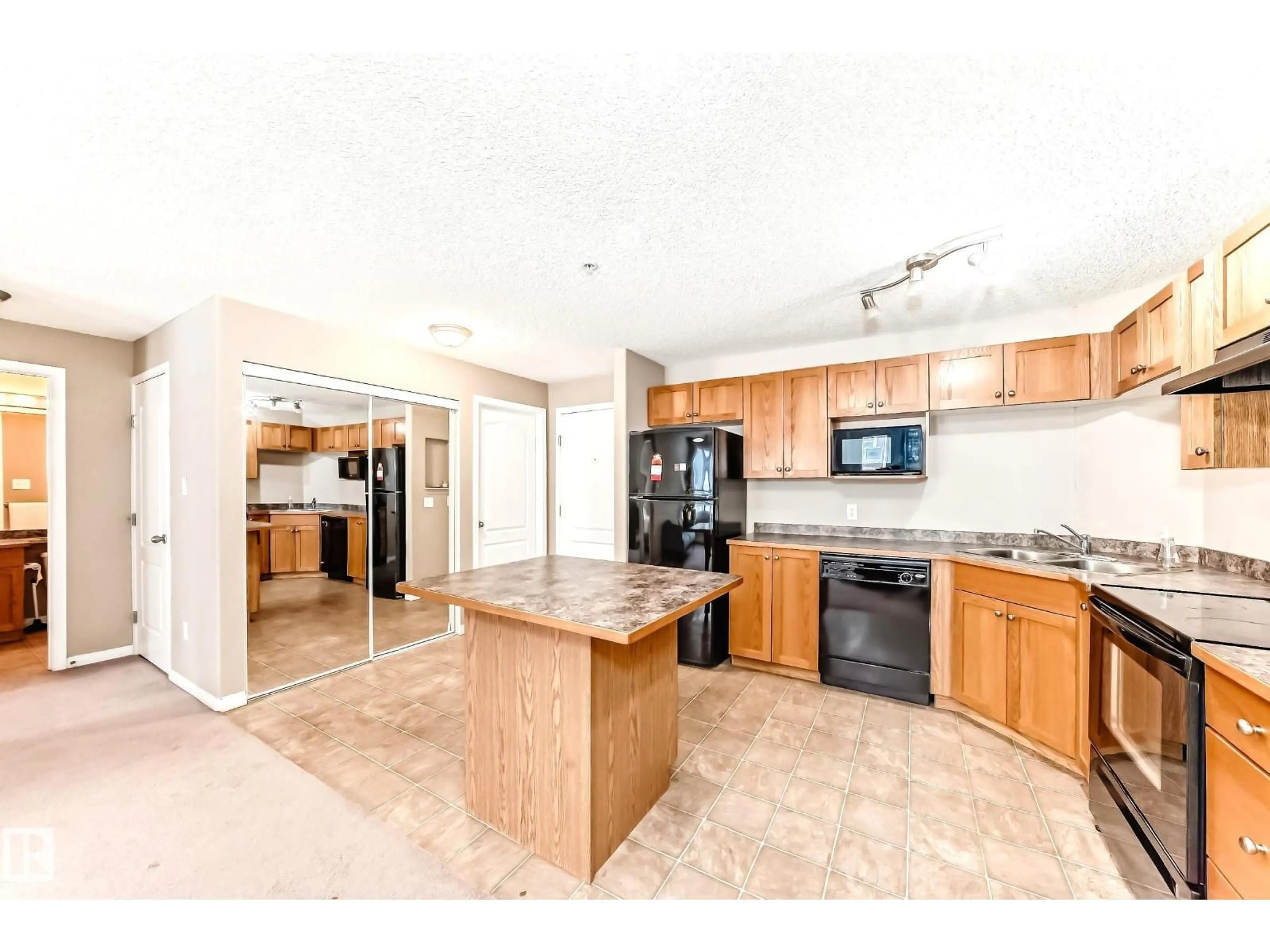Standard kitchen, ceramic/tile floor for #223 - 5350 199 ST NW, Edmonton Alberta T6M0A4