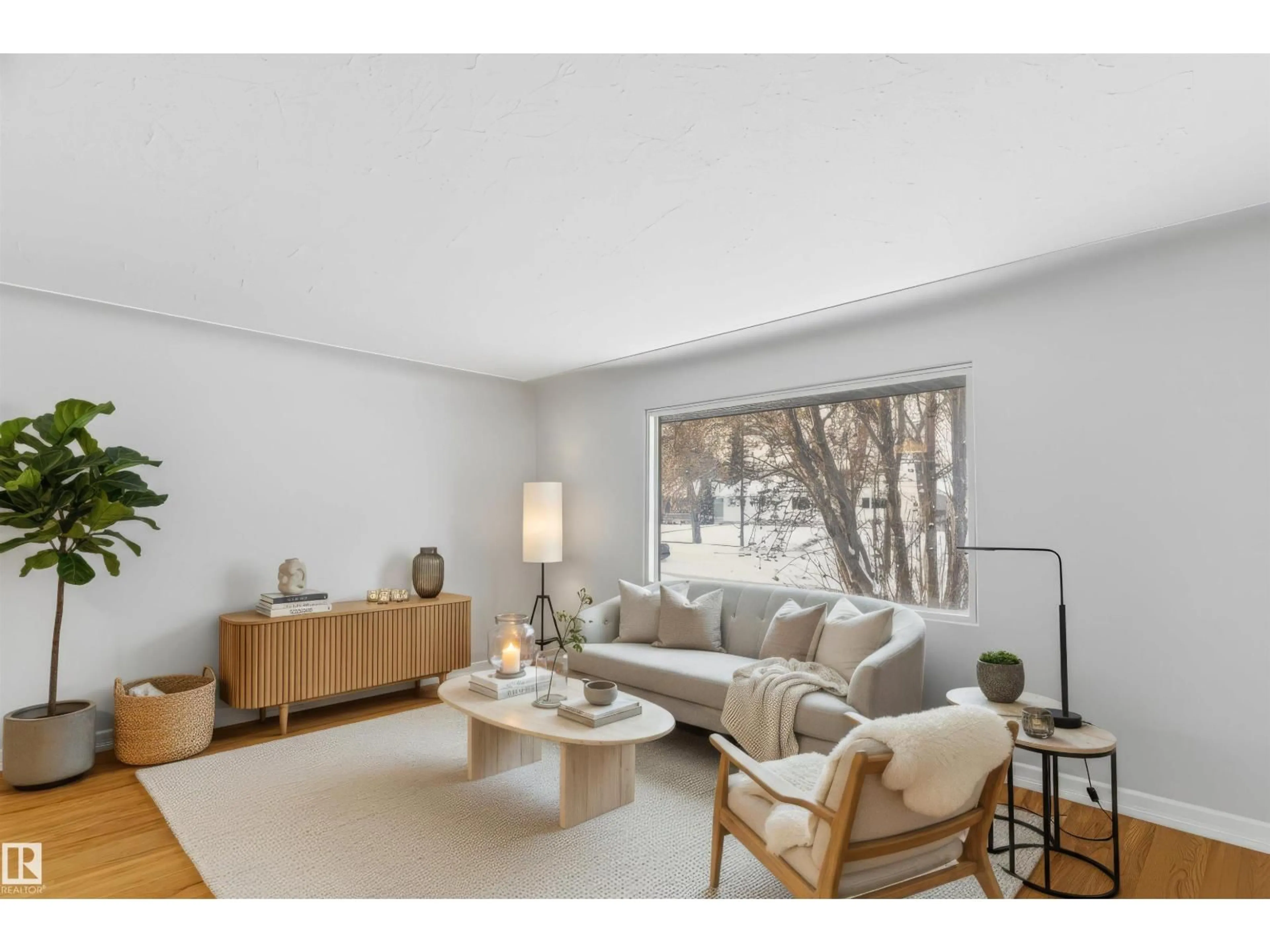 Living room with furniture, unknown for NW - 10619 148 ST, Edmonton Alberta T5N3G9