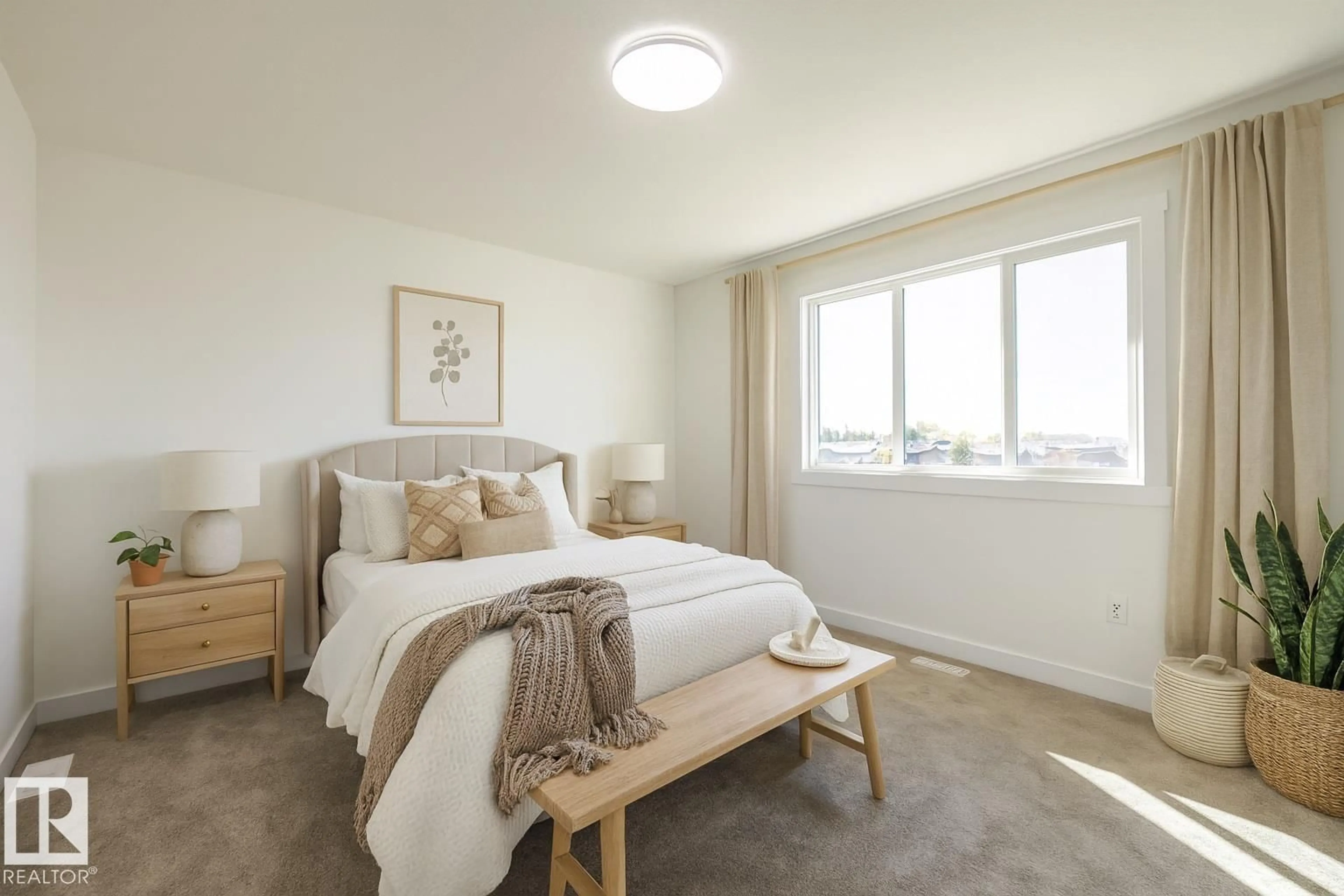 Bedroom with bed, unknown for 305 27 ST, Edmonton Alberta T6X3H9