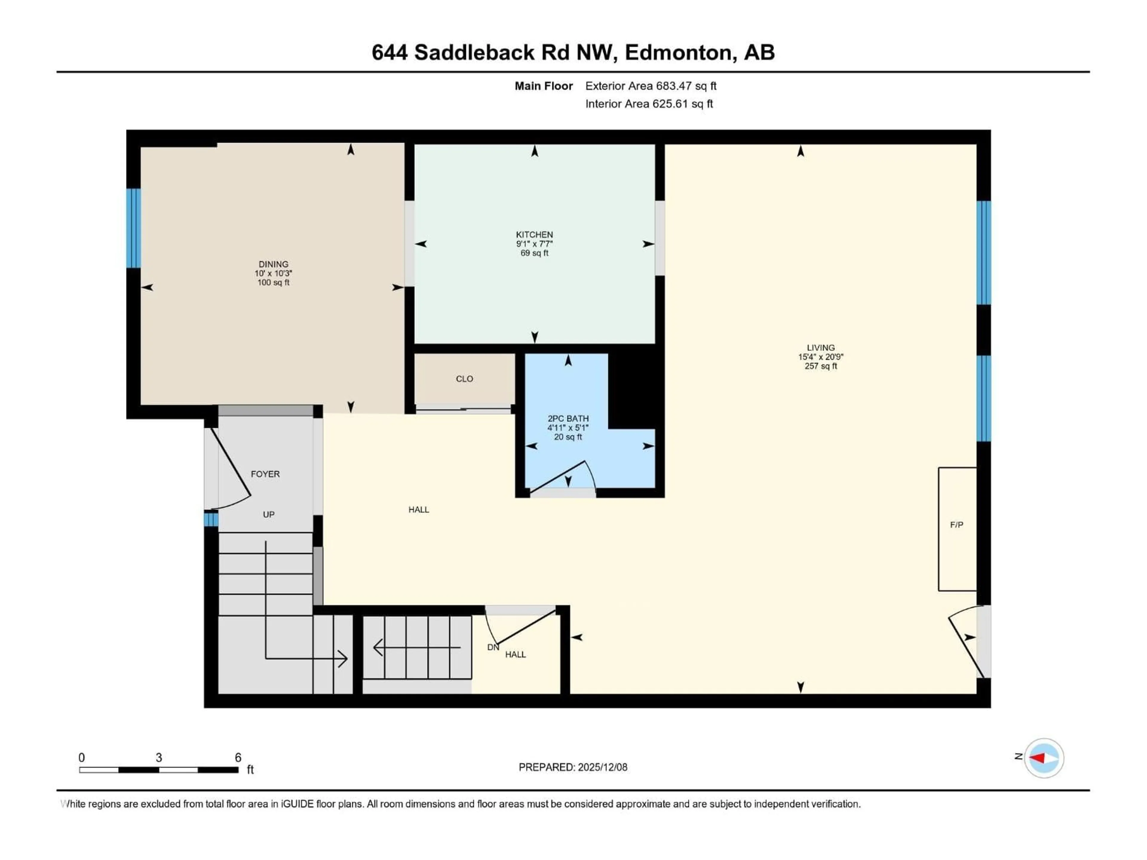 Floor plan for 644 SADDLEBACK RD, Edmonton Alberta T6J4Z3