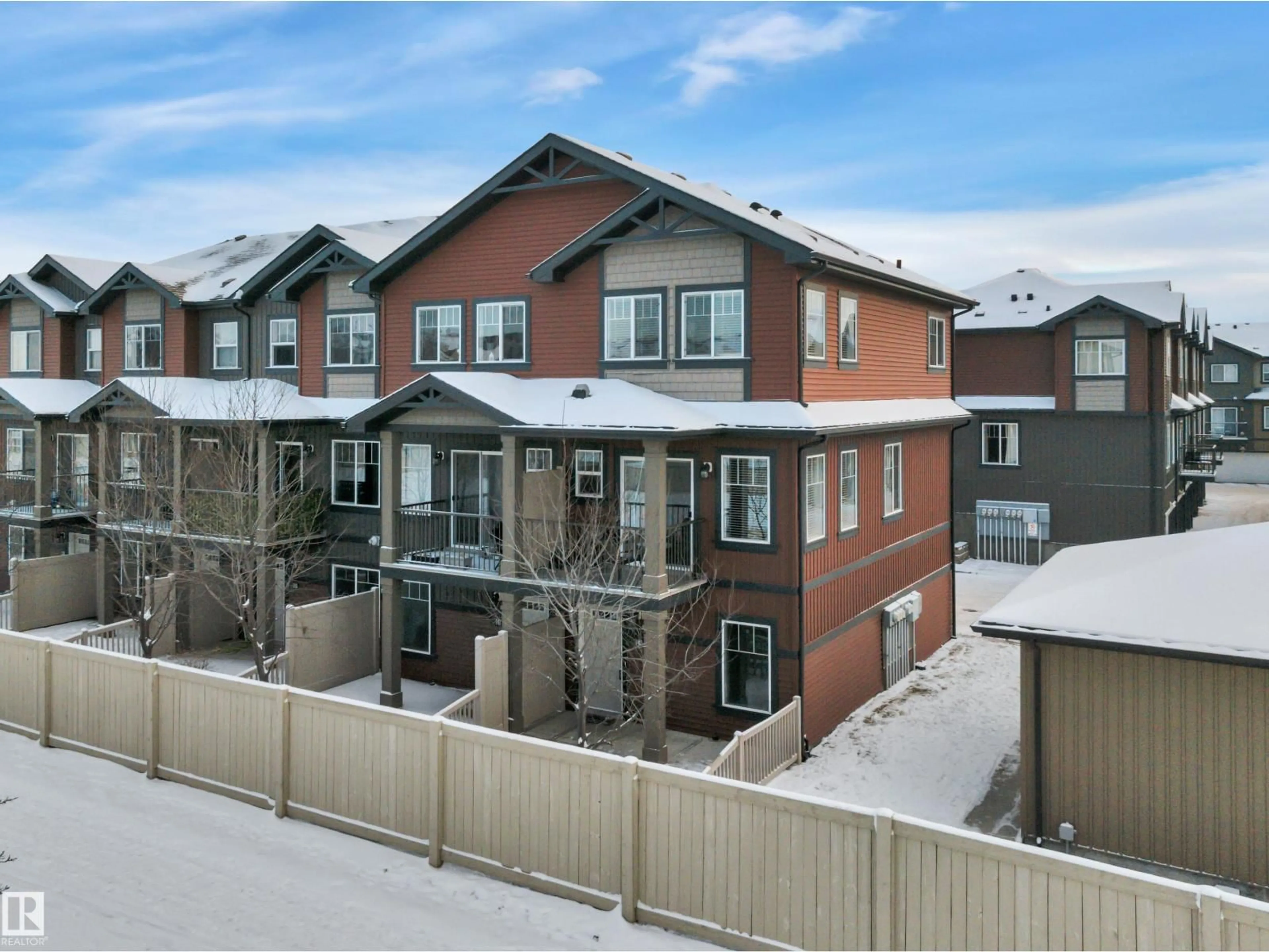 A pic from outside/outdoor area/front of a property/back of a property/a pic from drone, unknown for #142 - 3305 ORCHARDS LINK LI, Edmonton Alberta T6X2H1
