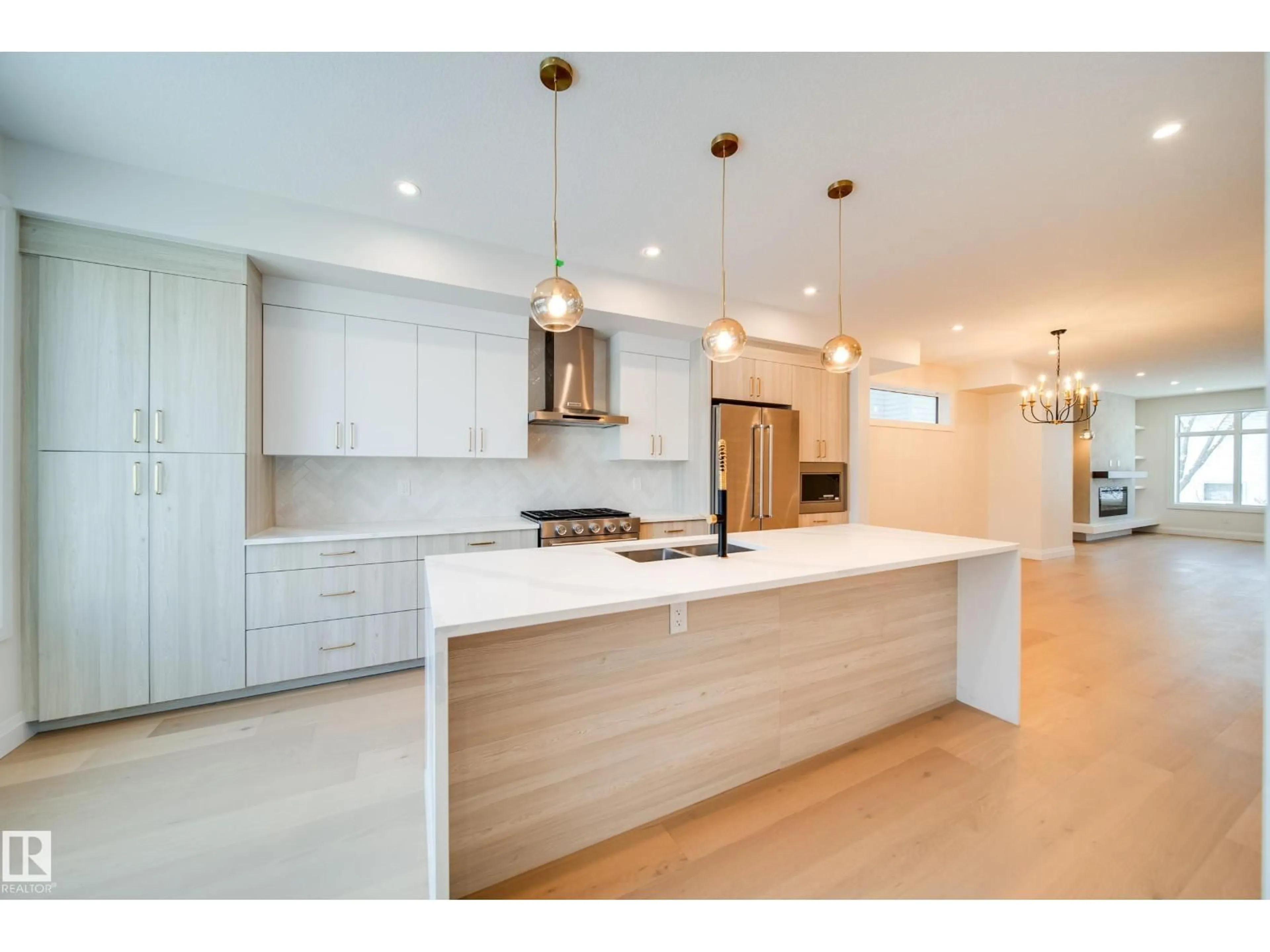 Open concept kitchen, unknown for 10649 81 ST, Edmonton Alberta T6A3W7