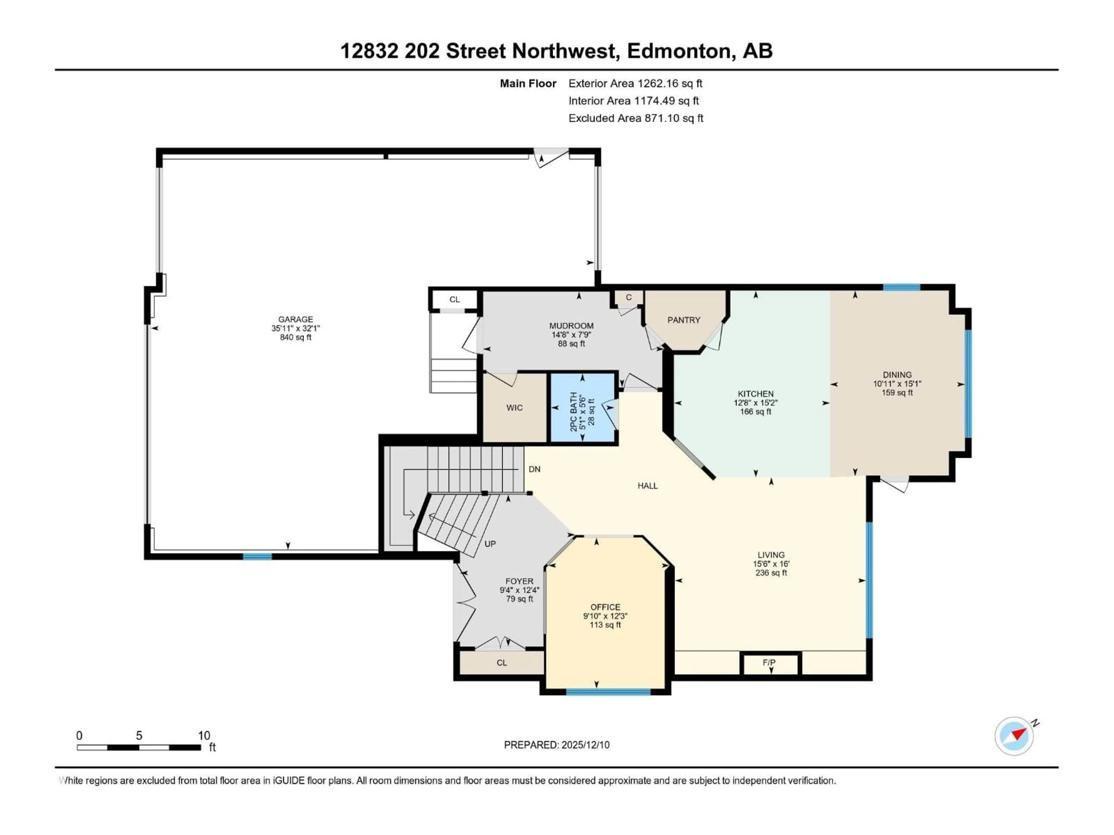 Floor plan for 12832 202 ST, Edmonton Alberta T5S0E5
