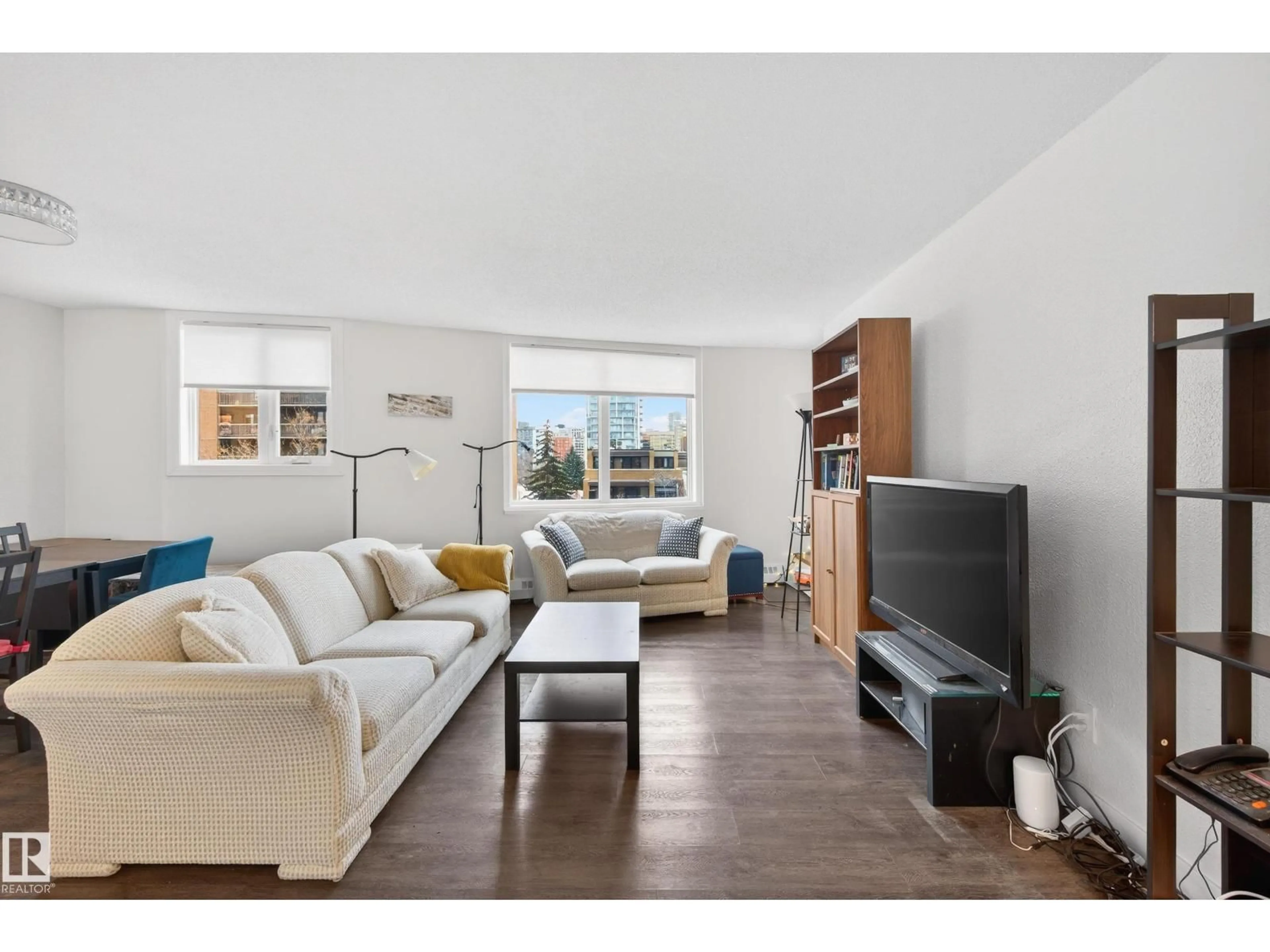 Living room with furniture, unknown for #602 - 9916 113 ST, Edmonton Alberta T5K2N5