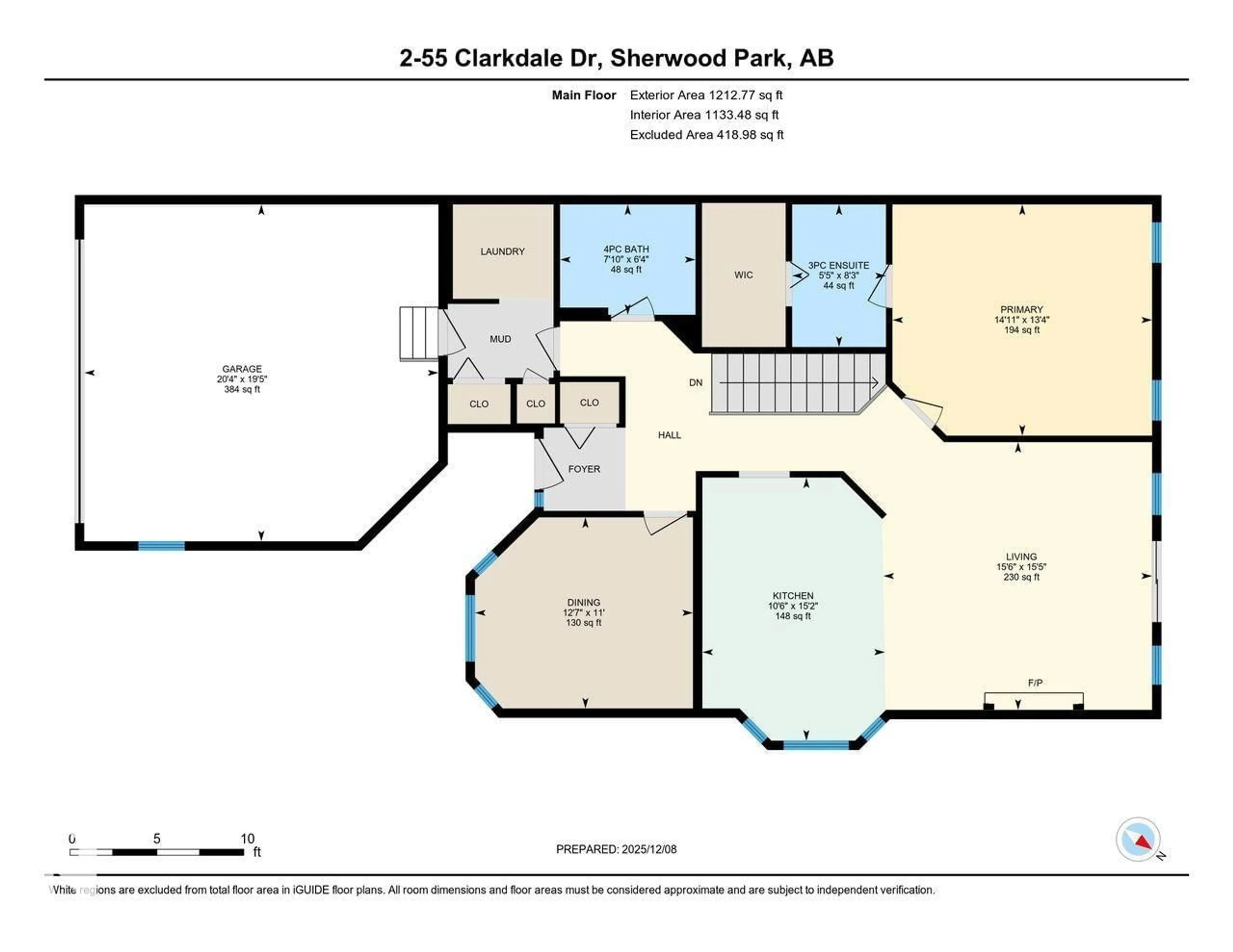 Floor plan for #2 - 55 CLARKDALE DR, Sherwood Park Alberta T8H2J1